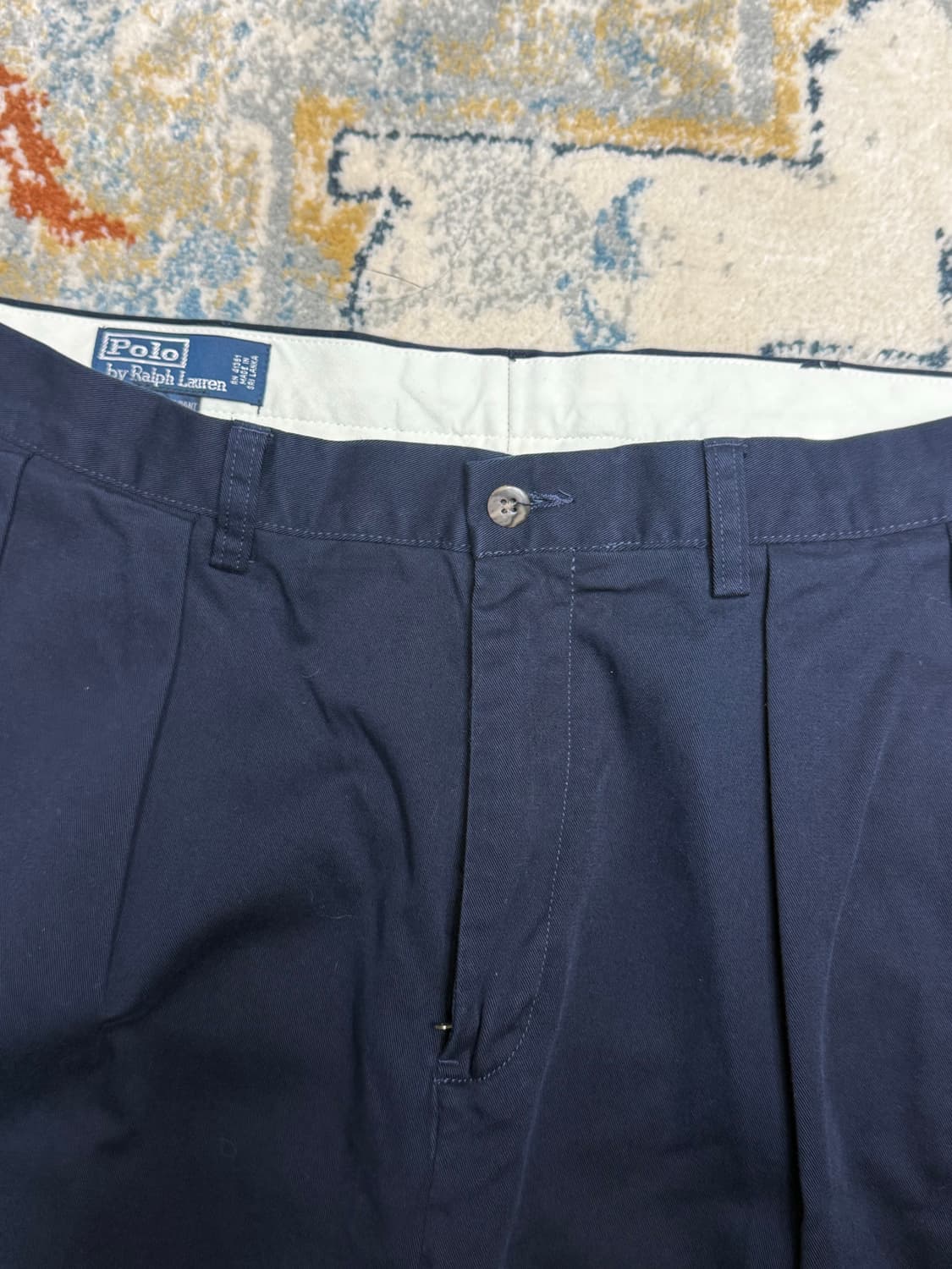 폴로 90s 앤드류 치노 팬츠 네이비 w34 l31 ( 데드스탁 ) 상품이미지3