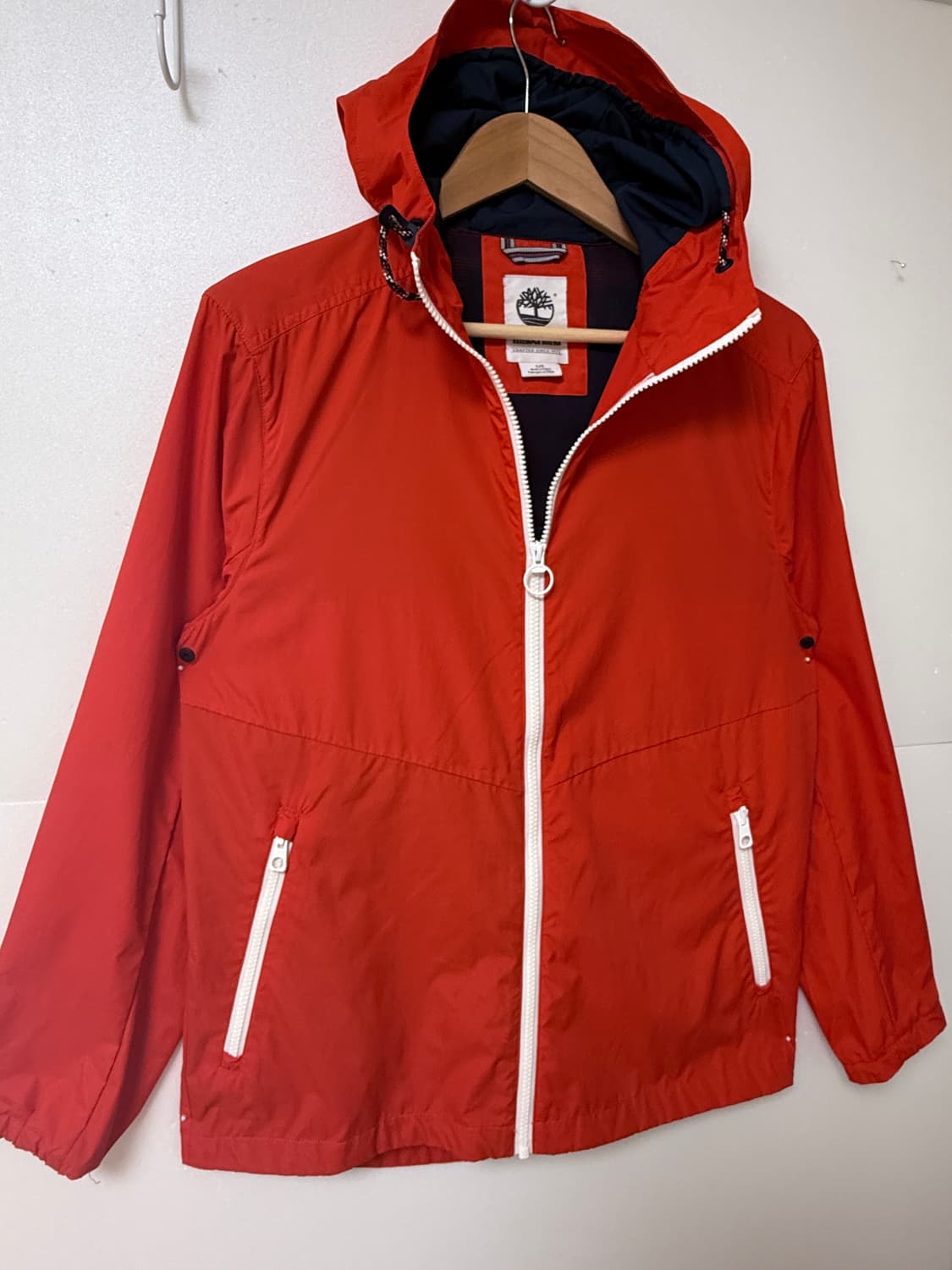 🧡팀버랜드 Timberland 후드 바람막이 자켓 다홍S 🧡 상품이미지3