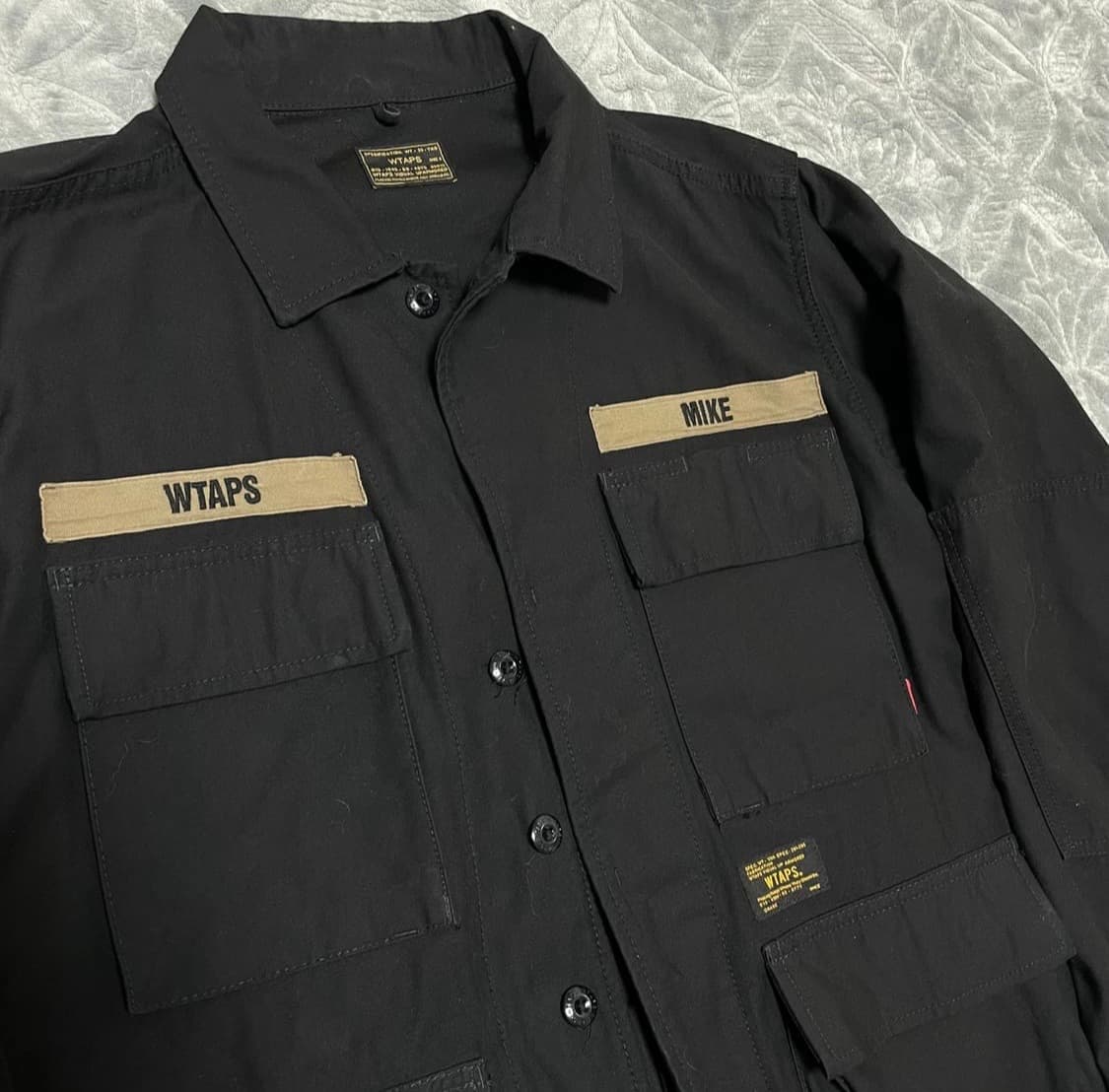 더블탭스 15aw 정글자켓 m 블랙 상품이미지1