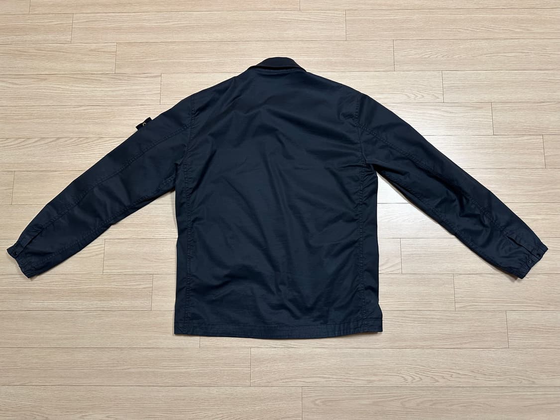 [L] 스톤아일랜드 10319 스트레치 코튼 트윌 오버셔츠 블랙 상품이미지2