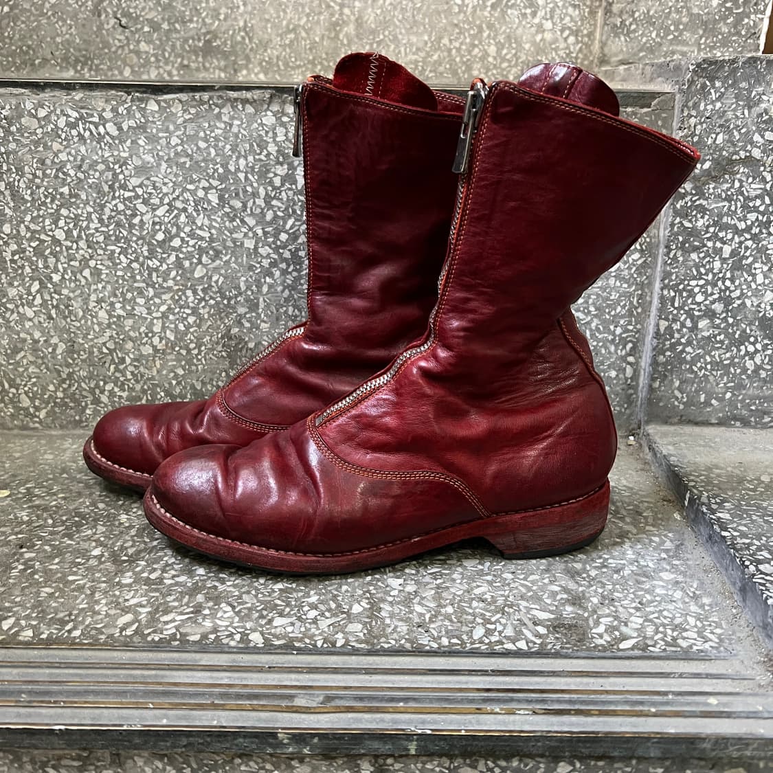 구이디 310 프론트 지퍼 부츠  상품이미지2