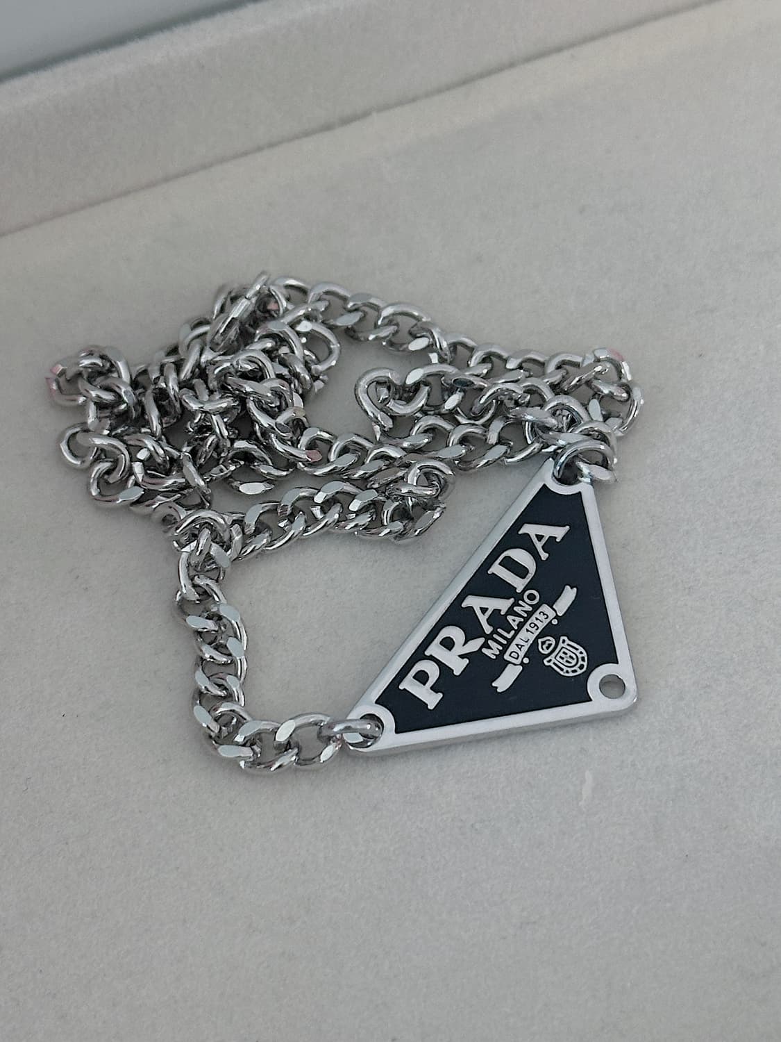 프라다 볼드체인 목걸이(원가이하 단일재고,재입고X) 상품이미지4