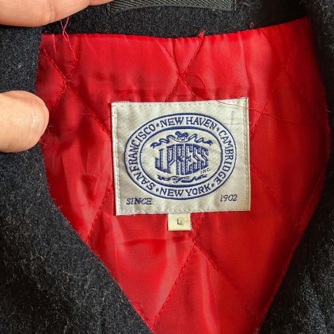 90’s J press melton wool navy pea coat 상품이미지8