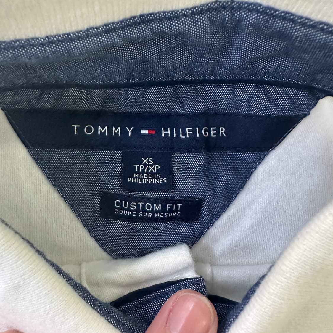 XS 타미힐피거 화이트 반팔 0320D 상품이미지2