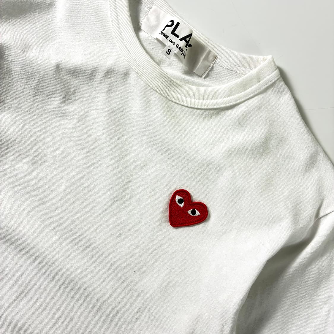 Comme des garsons  꼼데가르송 하트와펜 화이트 반팔티셔츠  상품이미지2