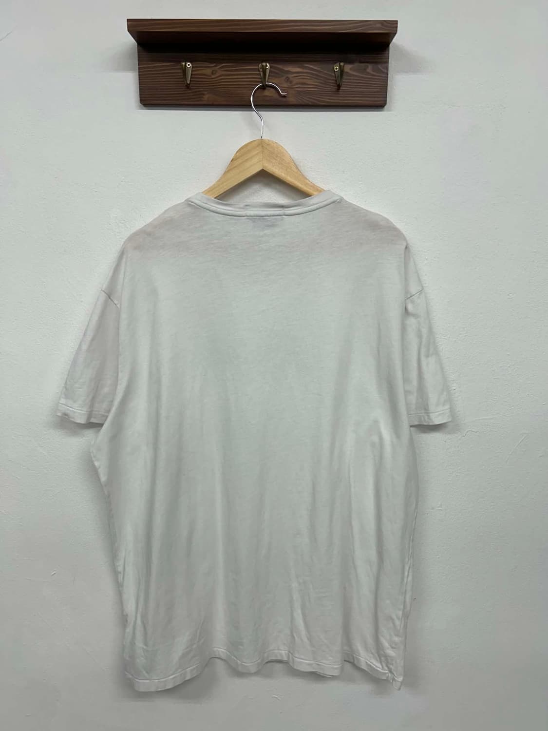 [XL] 폴로 랄프로렌 현행QR Ralph 스크립트 로고 화이트 반팔 티 상품이미지4