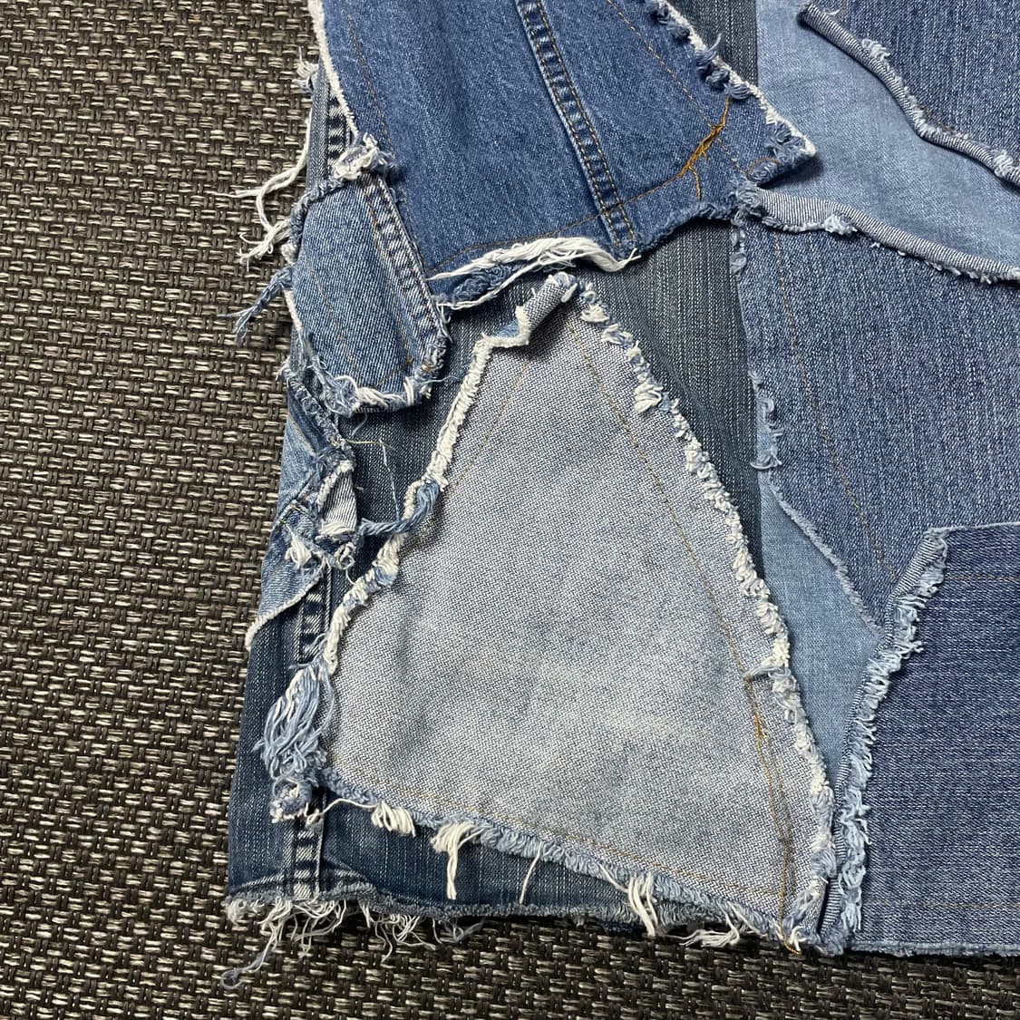 (31) 랭글러 리메이크 커스텀 패치워크 데님 팬츠 상품이미지6