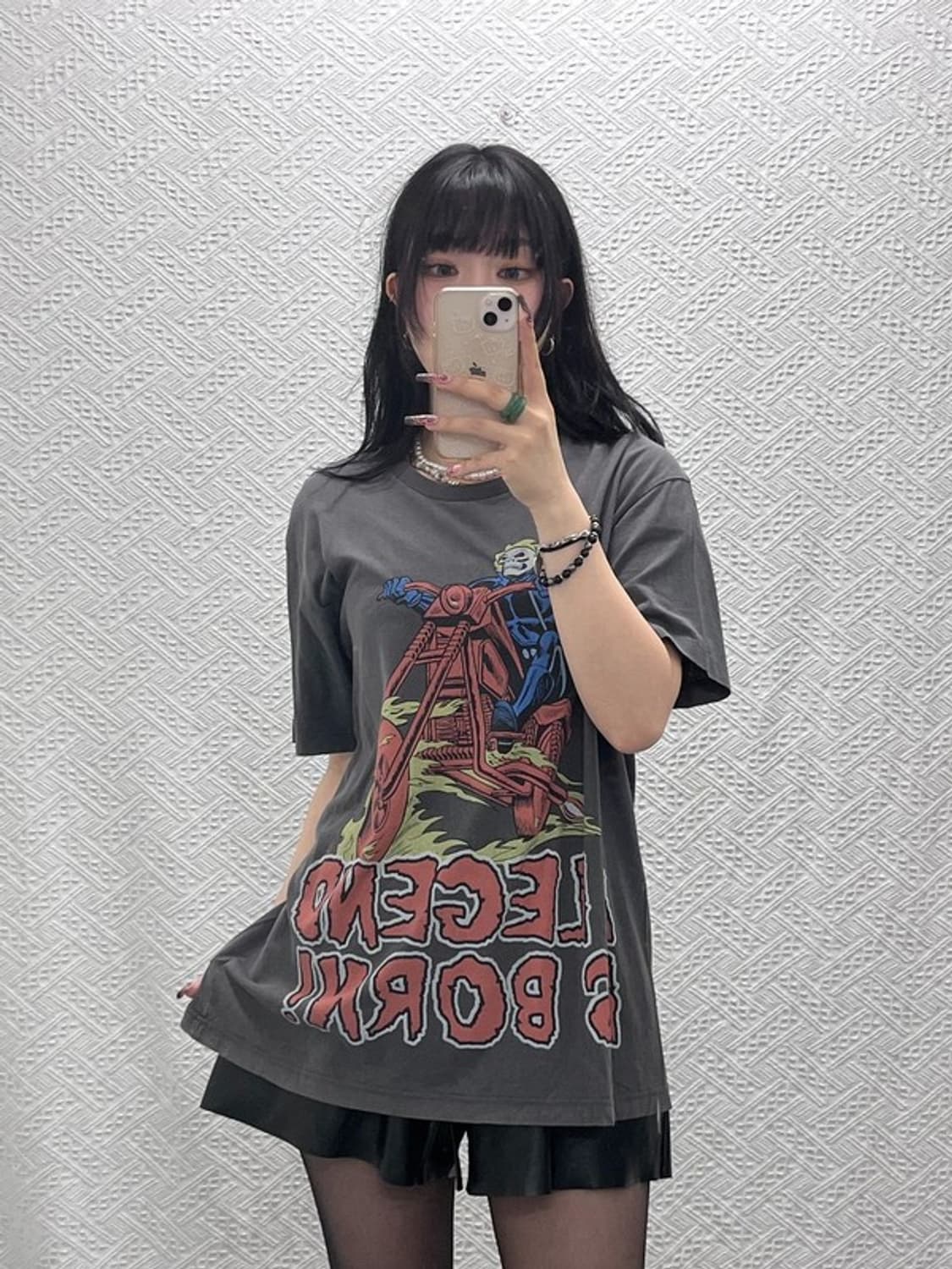 유니클로X마블 빈티지 스트릿 락펑크 프린팅 반팔티 XL C11770 상품이미지1