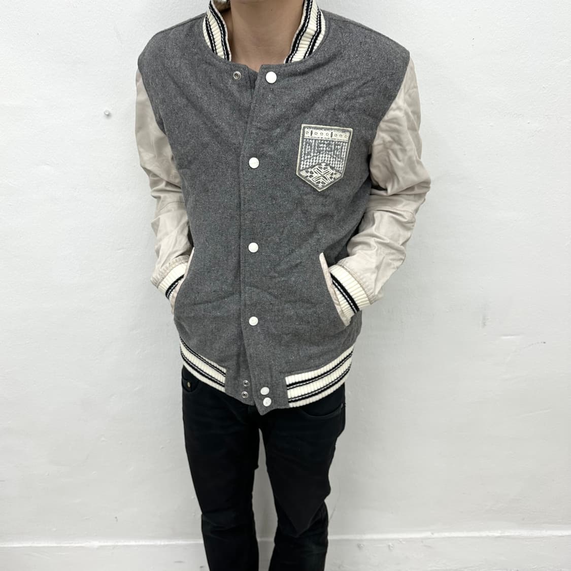 Diesel leather varsity jacket 상품이미지2
