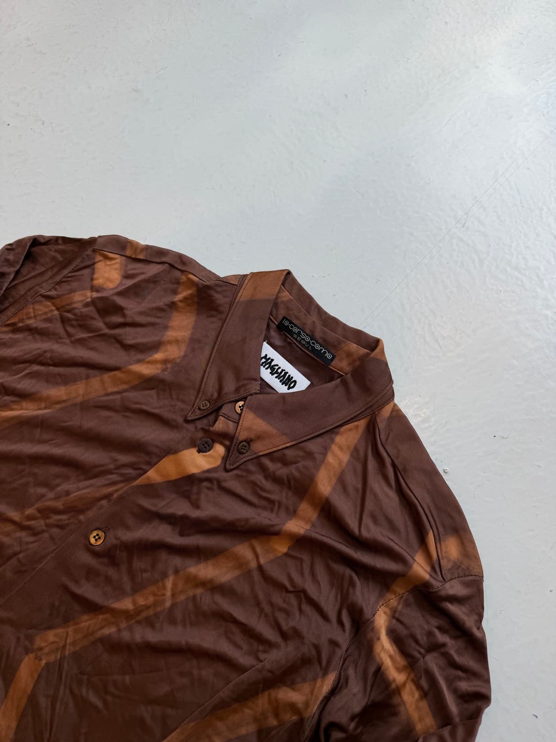 Magliano Brown Zigzag Dye Shirt 상품이미지2