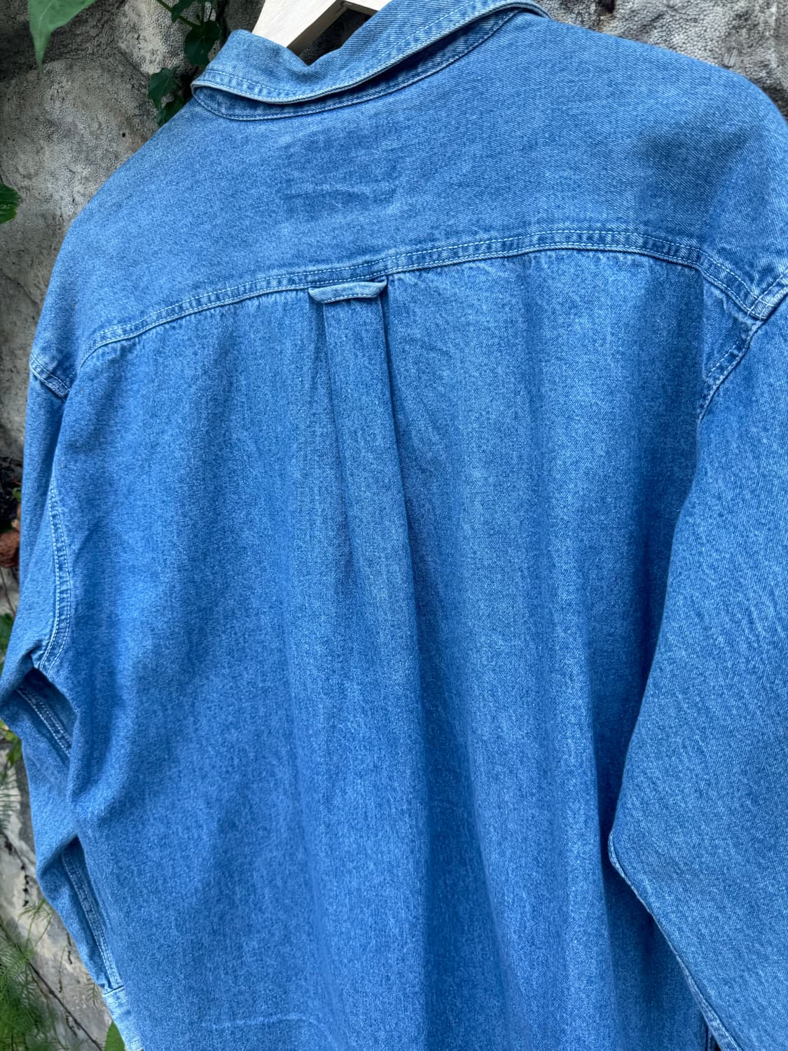 90s levis 리바이스 투포켓 페이딩 데님 셔츠 자켓 L 상품이미지4