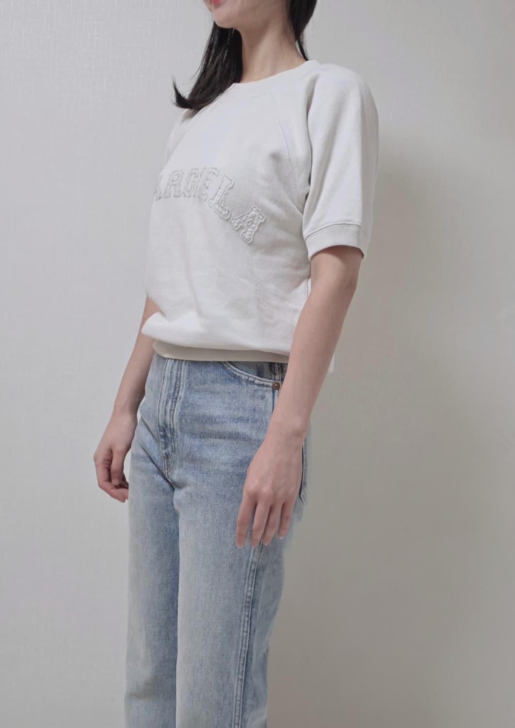 (S)(새상품) 메종 마르지엘라 숏 슬리브 스웨트 셔츠 상품이미지4