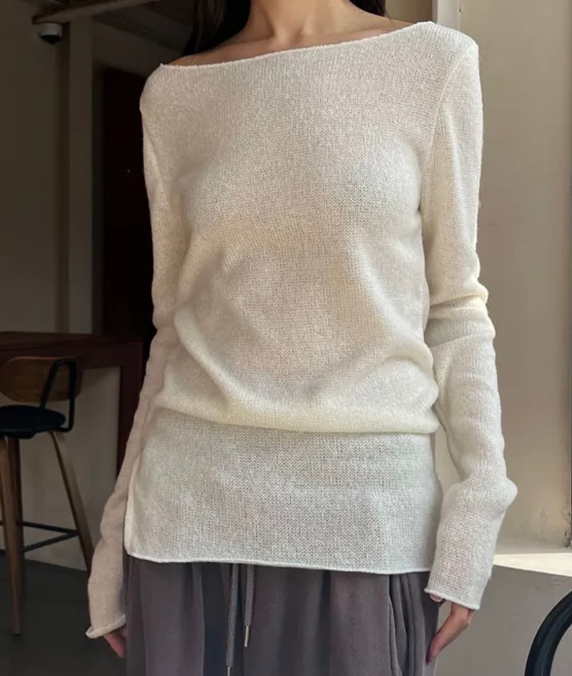 슬릿 니트 상품이미지1