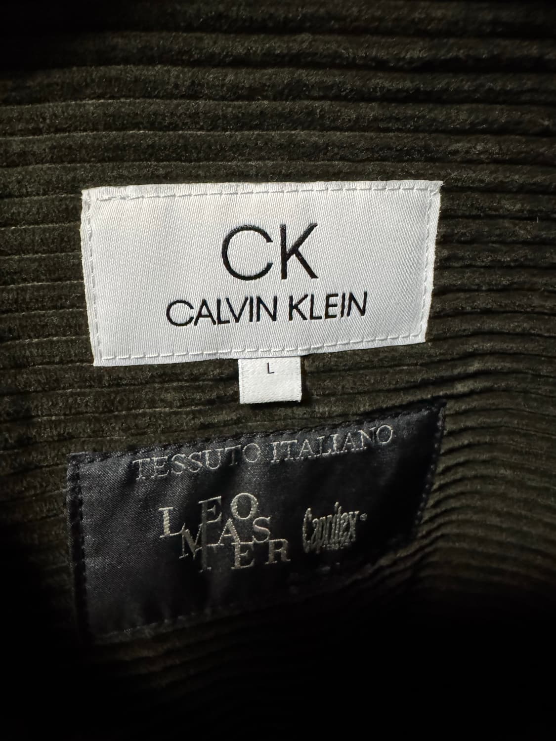 Calvin klein CK 코듀로이 카키 셋업 (셔츠자켓+팬츠) 상품이미지2