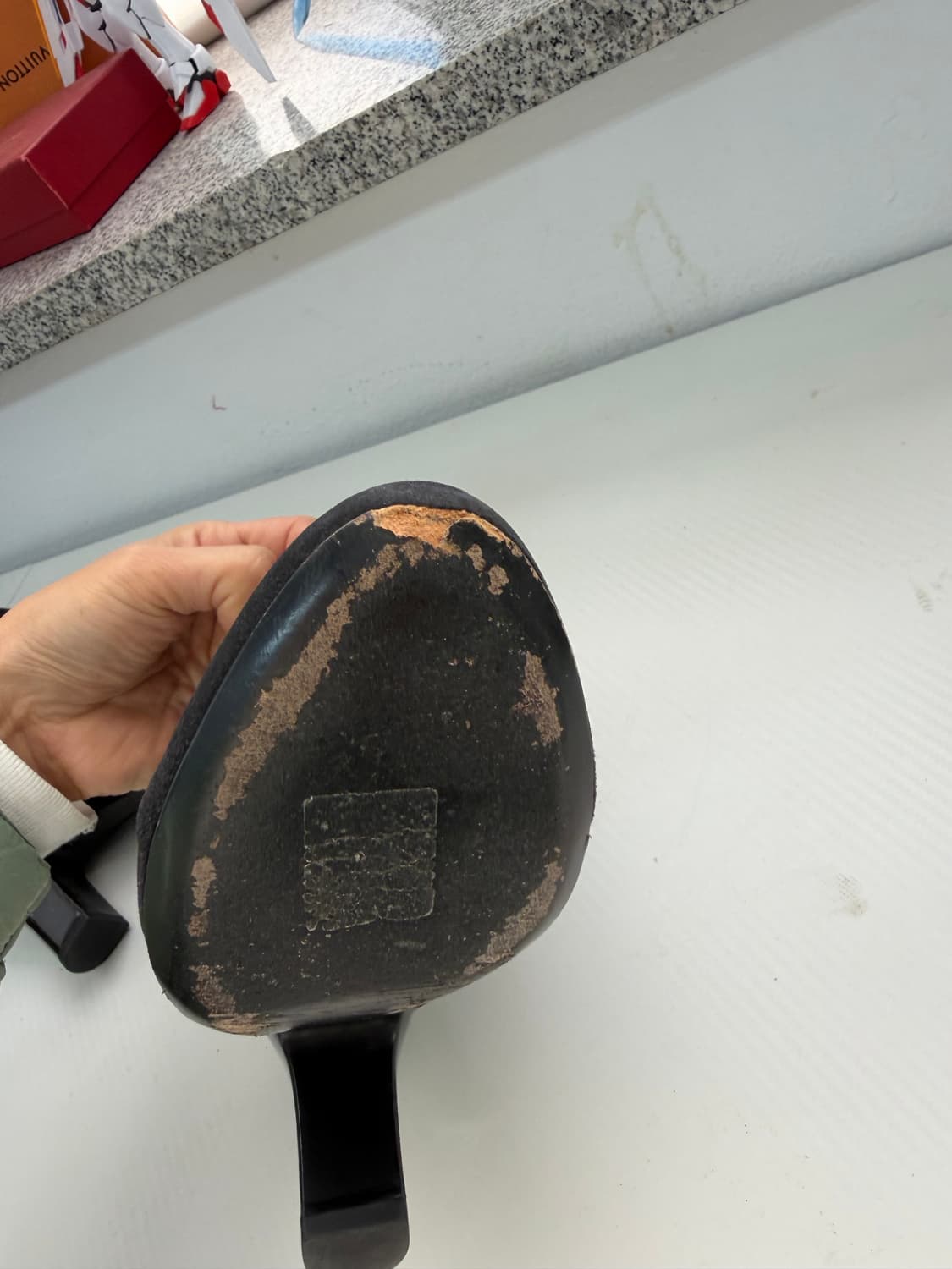 정품) 루이비통 여성 스웨이드 블랙 첼시 부츠 38 상품이미지7