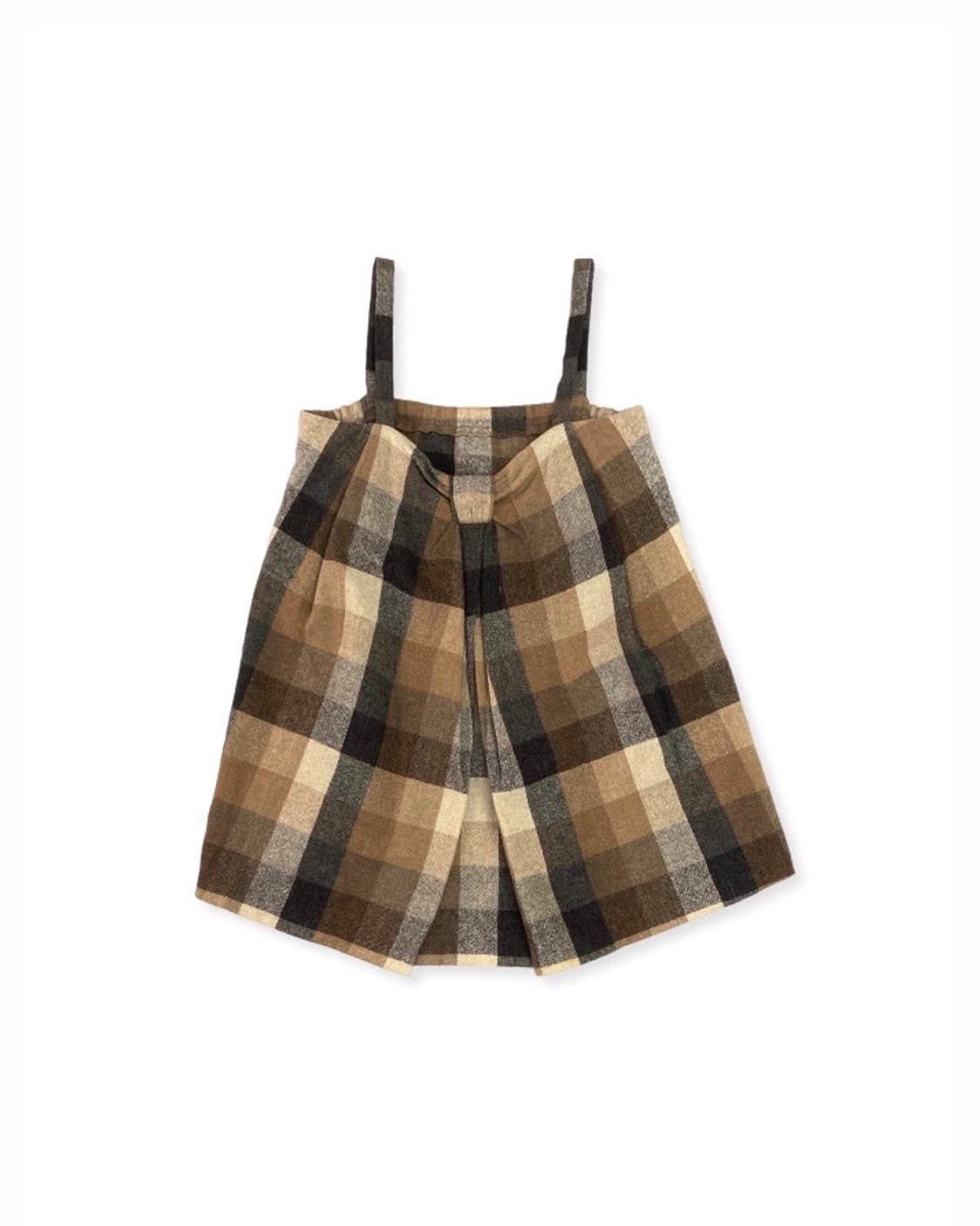 Beams ribbon check sleeveless 상품이미지1