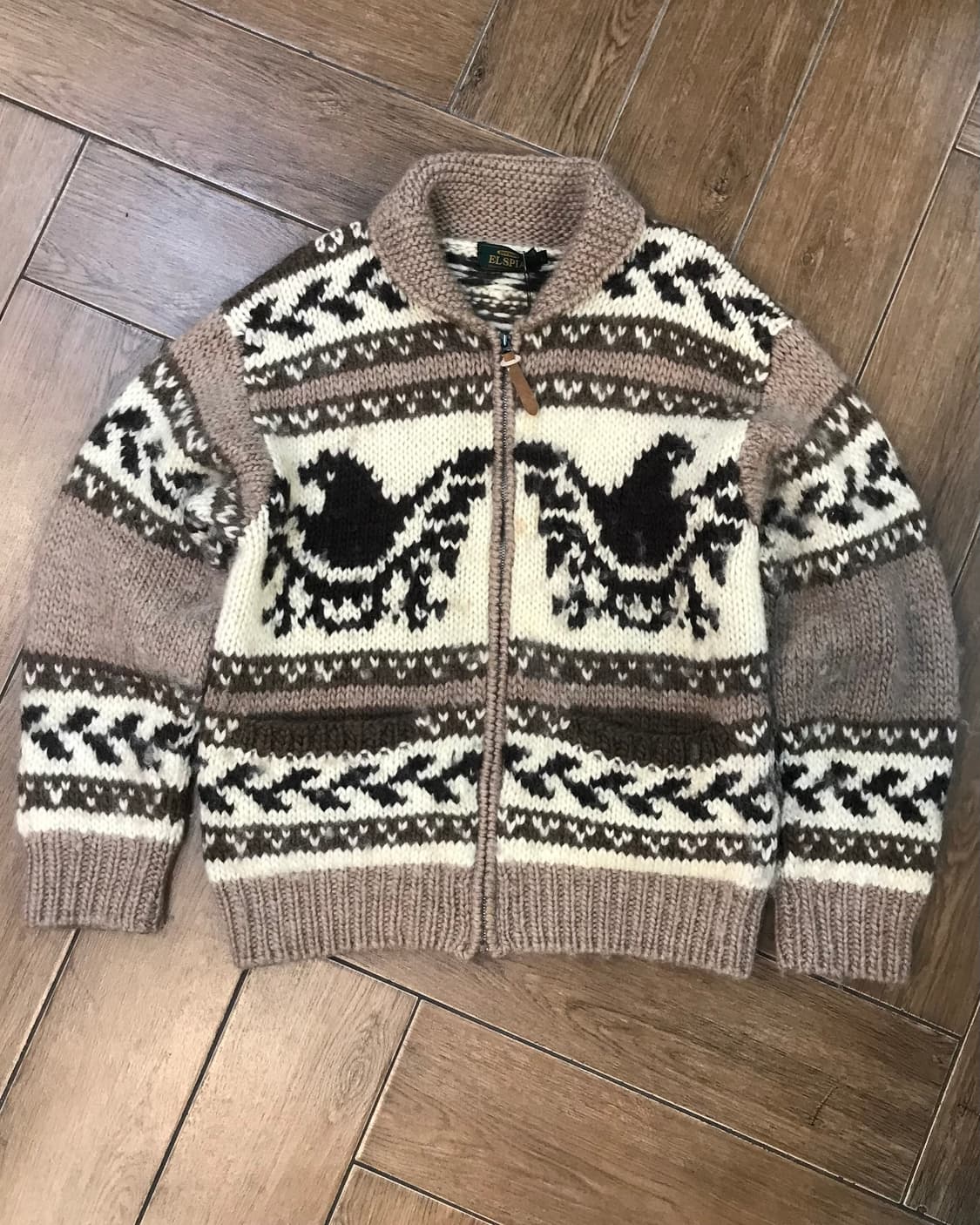 🧡빈티지 독수리 패턴 코위찬 집업 🧡 상품이미지3