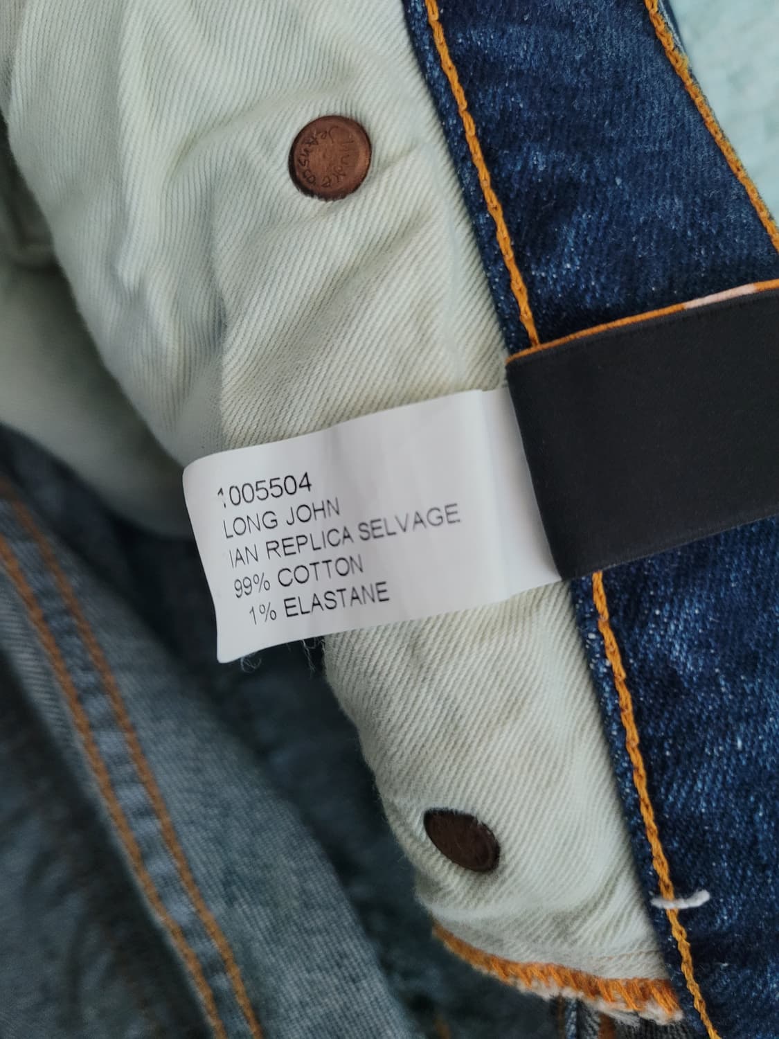 누디진 Nudie jean 롱존 이안레플리카 셀비지 스판스키니 30사이즈 상품이미지6
