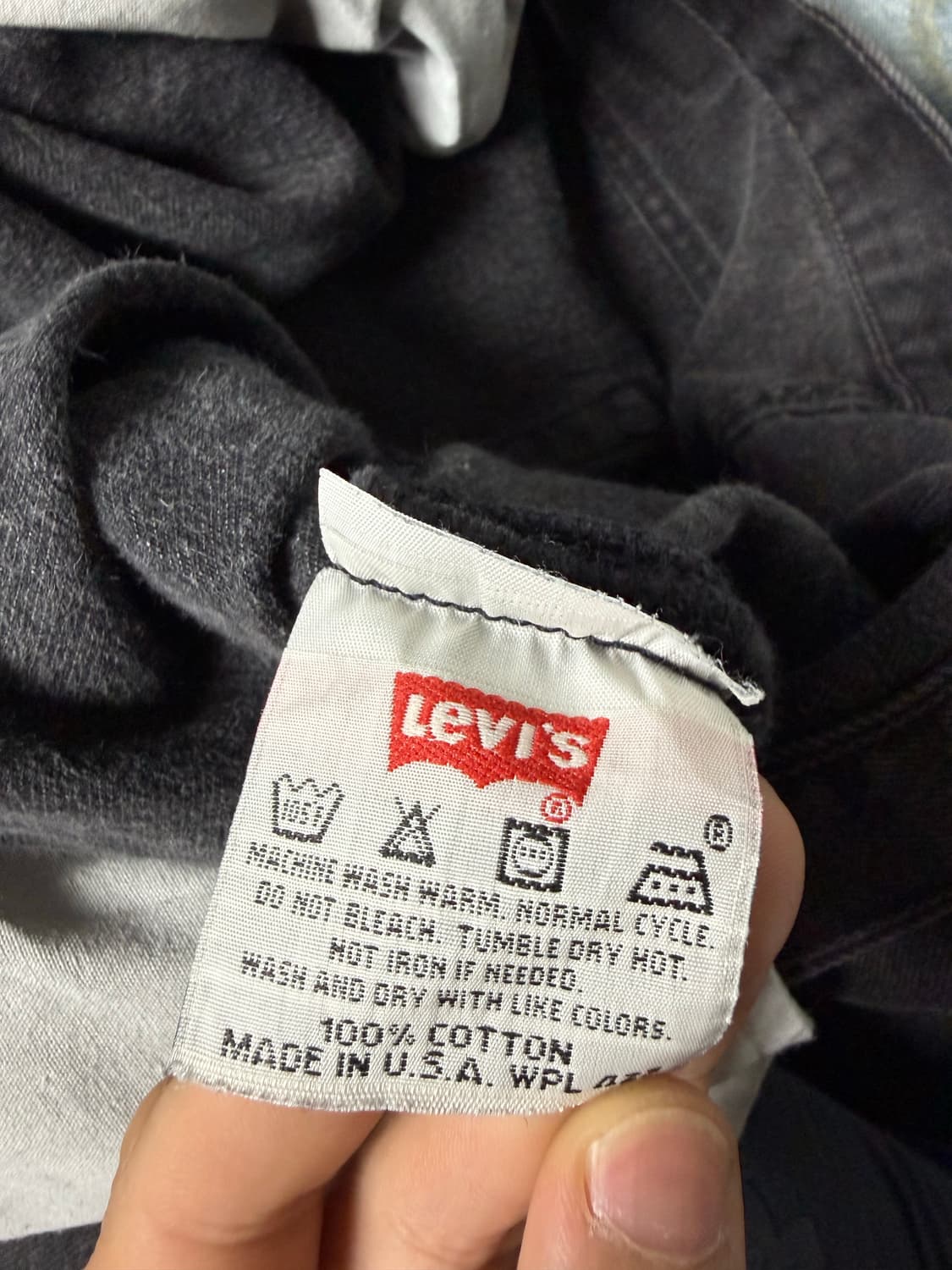 90s 리바이스 501 흑청 36x30 상품이미지5