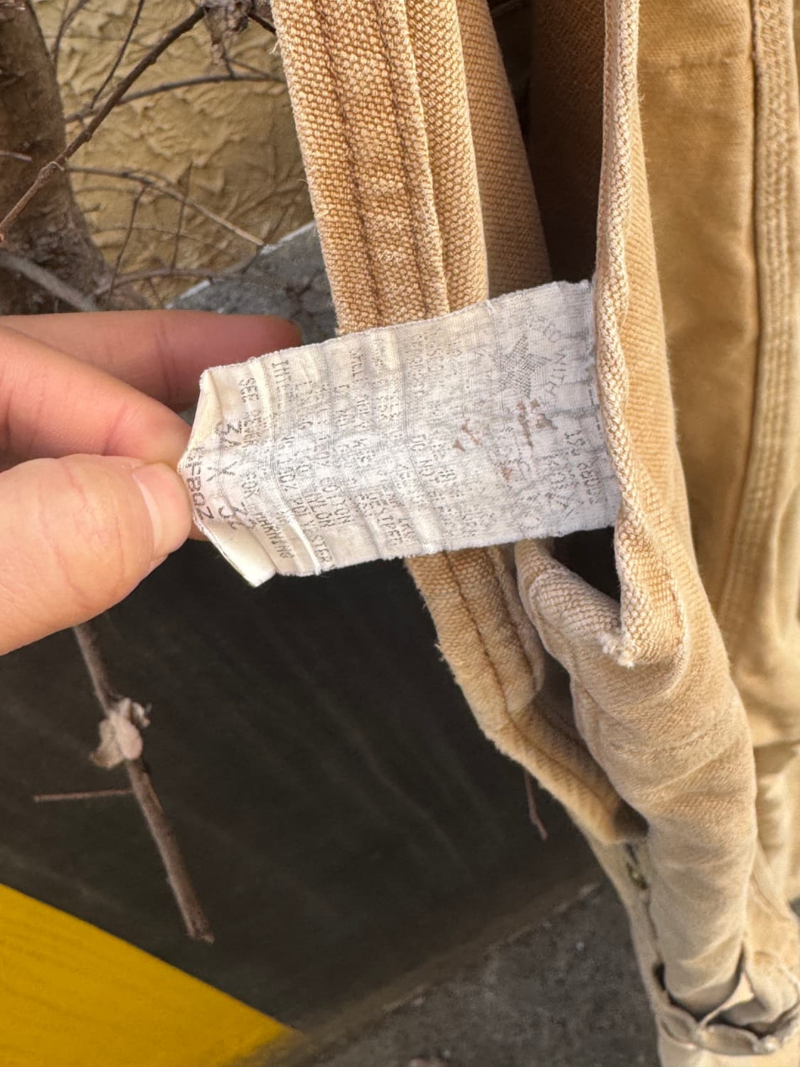 80s usa 칼하트 더블니 오버롤 안감 퀼팅 상품이미지8