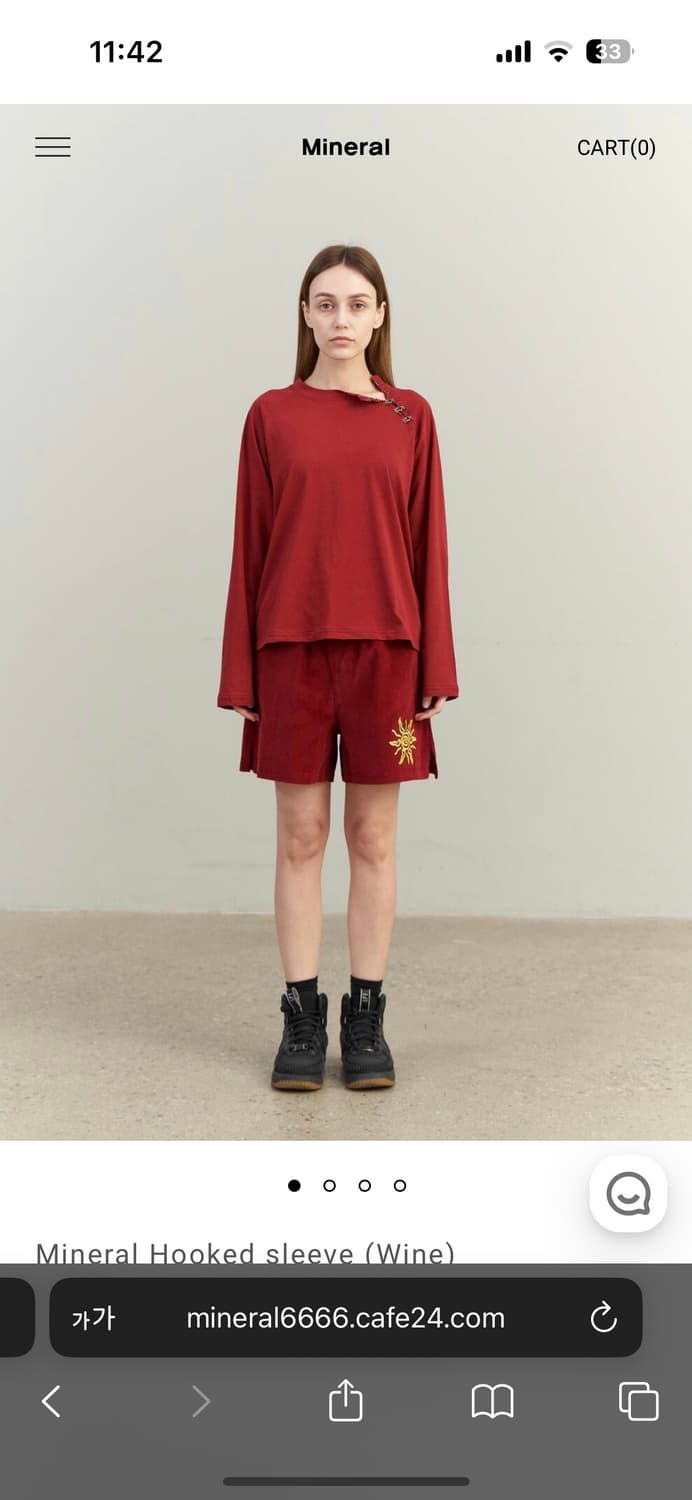 Mineral Hooked sleeve (Wine) 상품이미지1