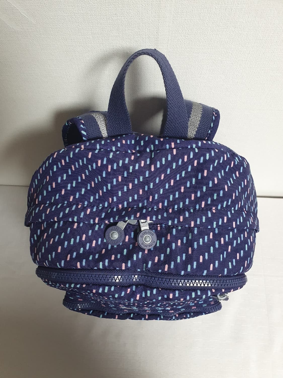 키플링 스티치패턴 미니 백팩 네이비 상품이미지5