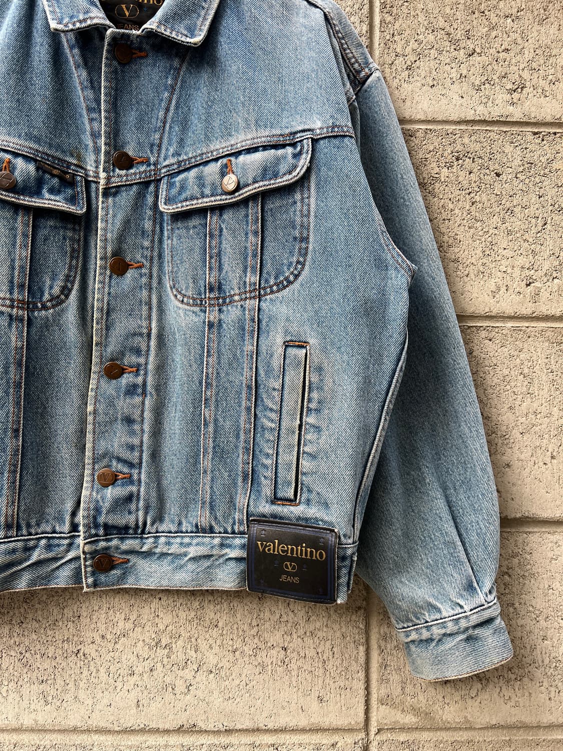 1990s VALENTINO DENIM TRUCKER 발렌티노 데님자켓 상품이미지4