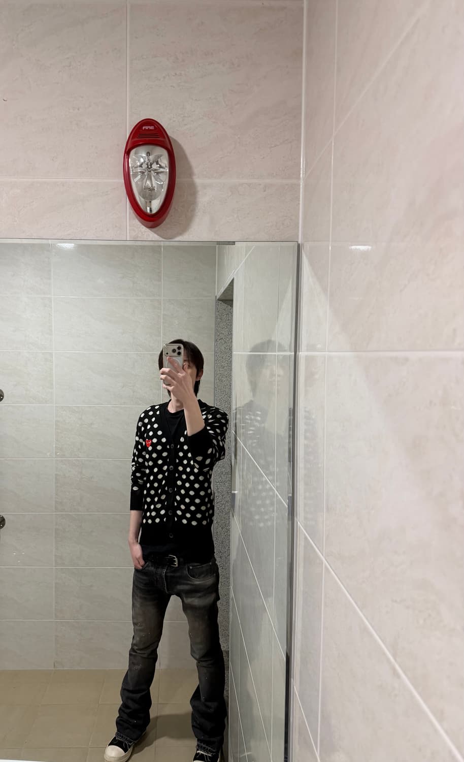 꼼데가르송 도트 가디건 블랙 M 상품이미지1