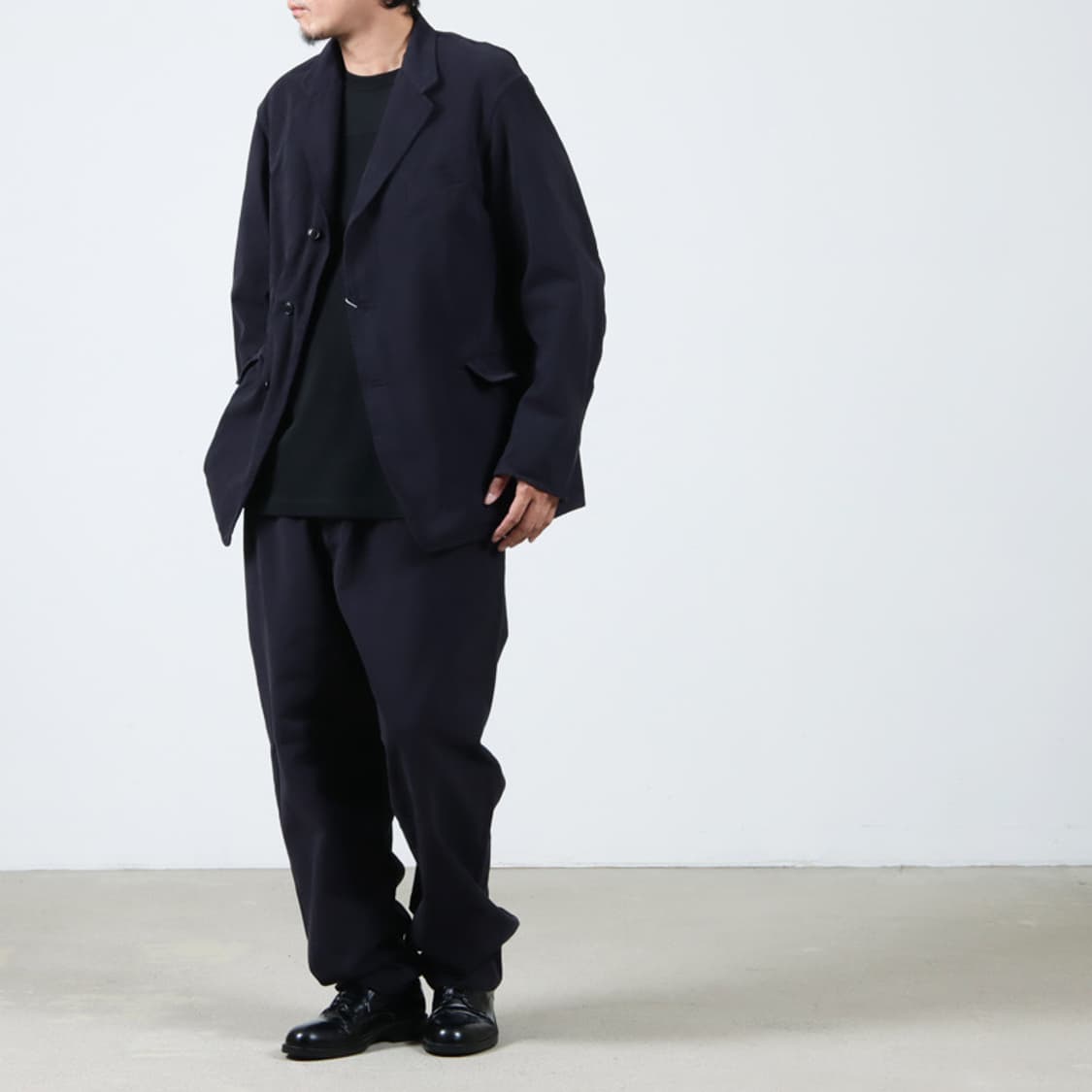 코모리 가먼트다잉 자켓(블랙) 상품이미지2