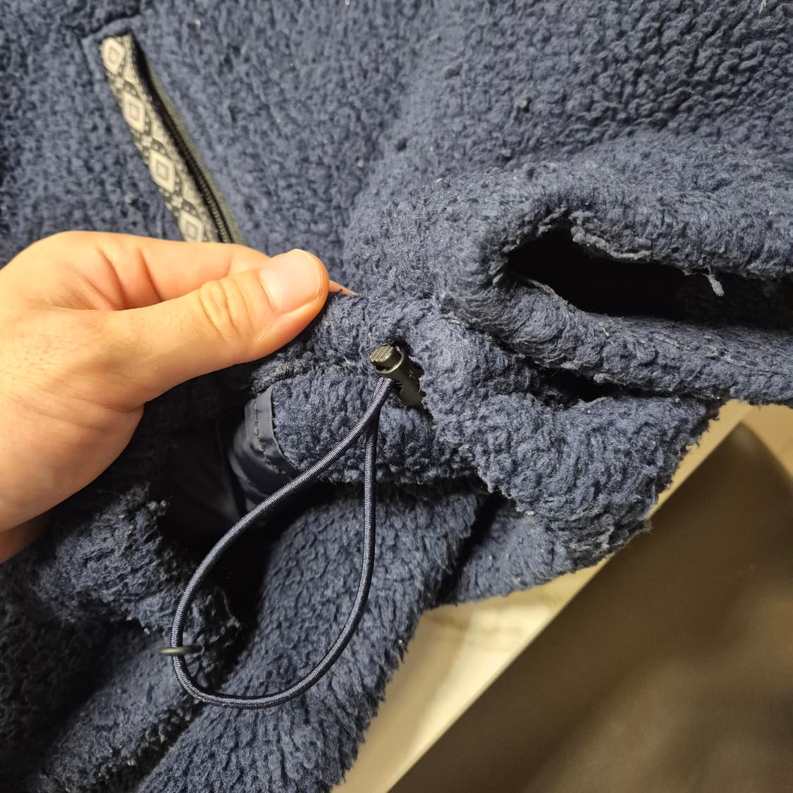 노스페이스 퍼플라벨 플리스 반집업 네이비 L 상품이미지4