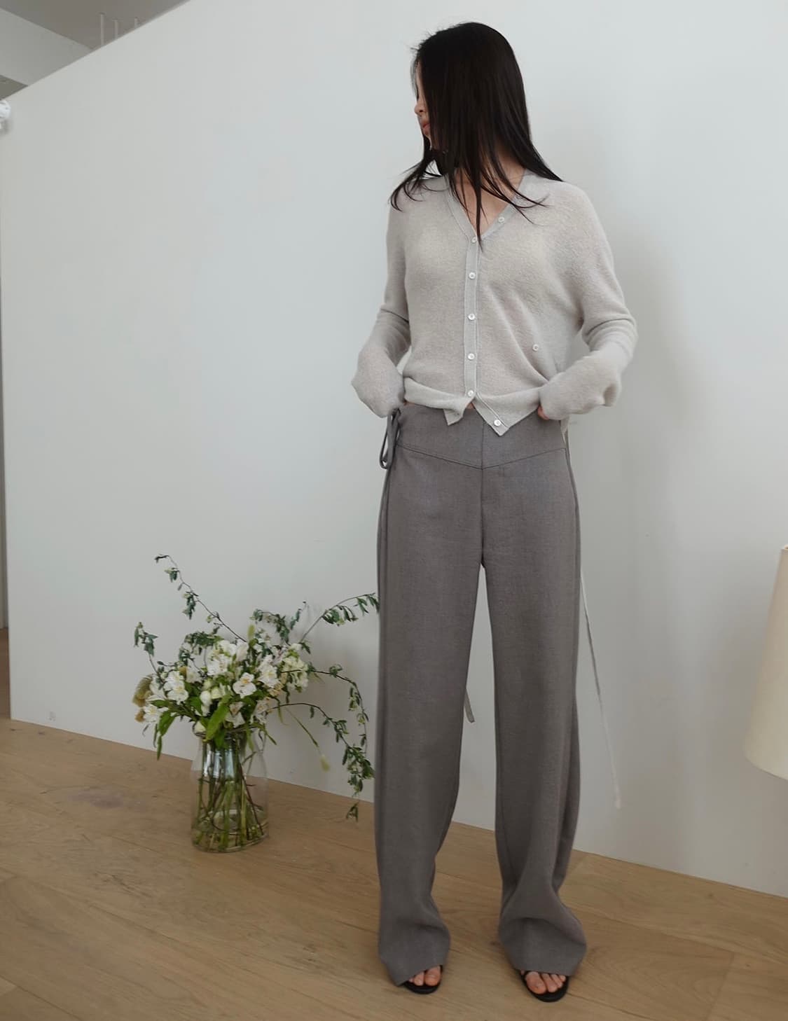 m.o.k 그레이 슬랙스 상품이미지2