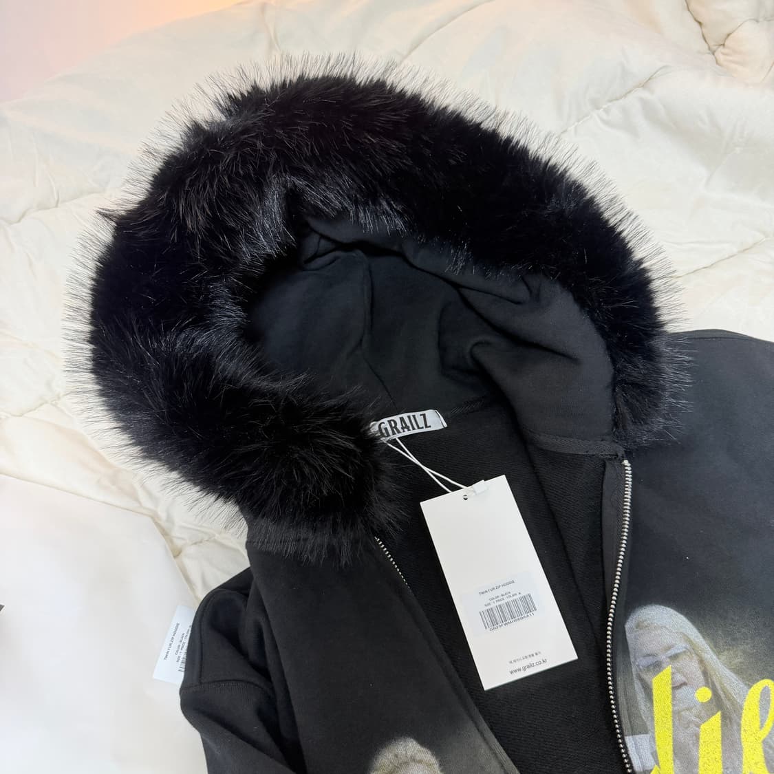 Grailz 그레일즈 트윈 퍼 후드집업 블랙(1) 상품이미지5