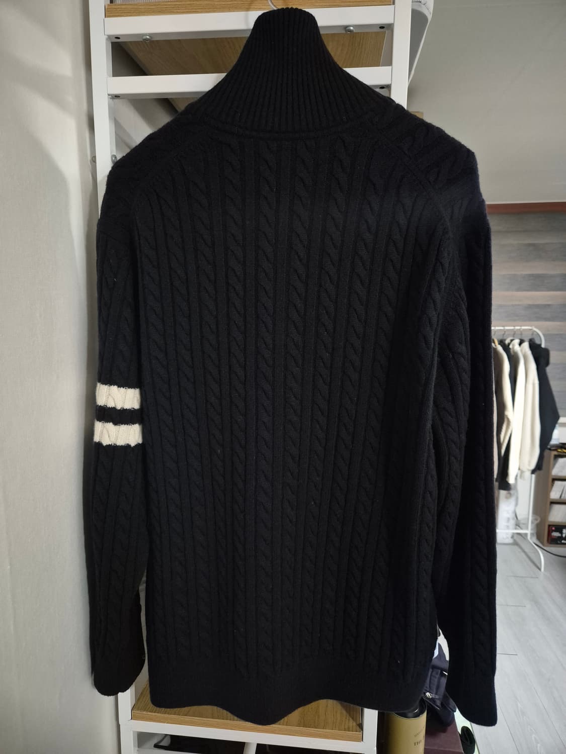 라코스테 울 케이블 니트 집업 가디건 6(110) 상품이미지3