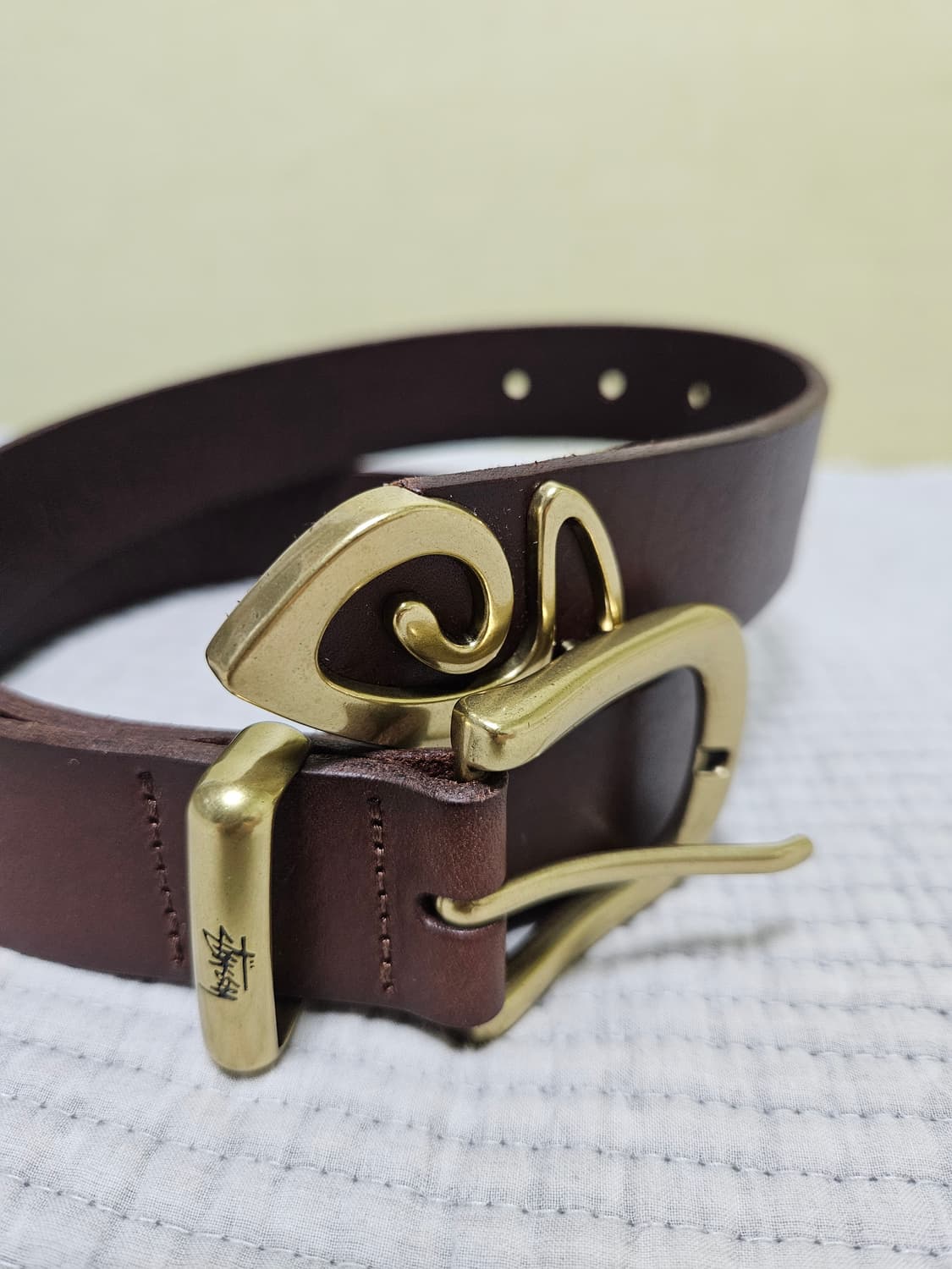 [S/M] 스투시 메탈 S팁 벨트 데저트 stussy metal belt 상품이미지2