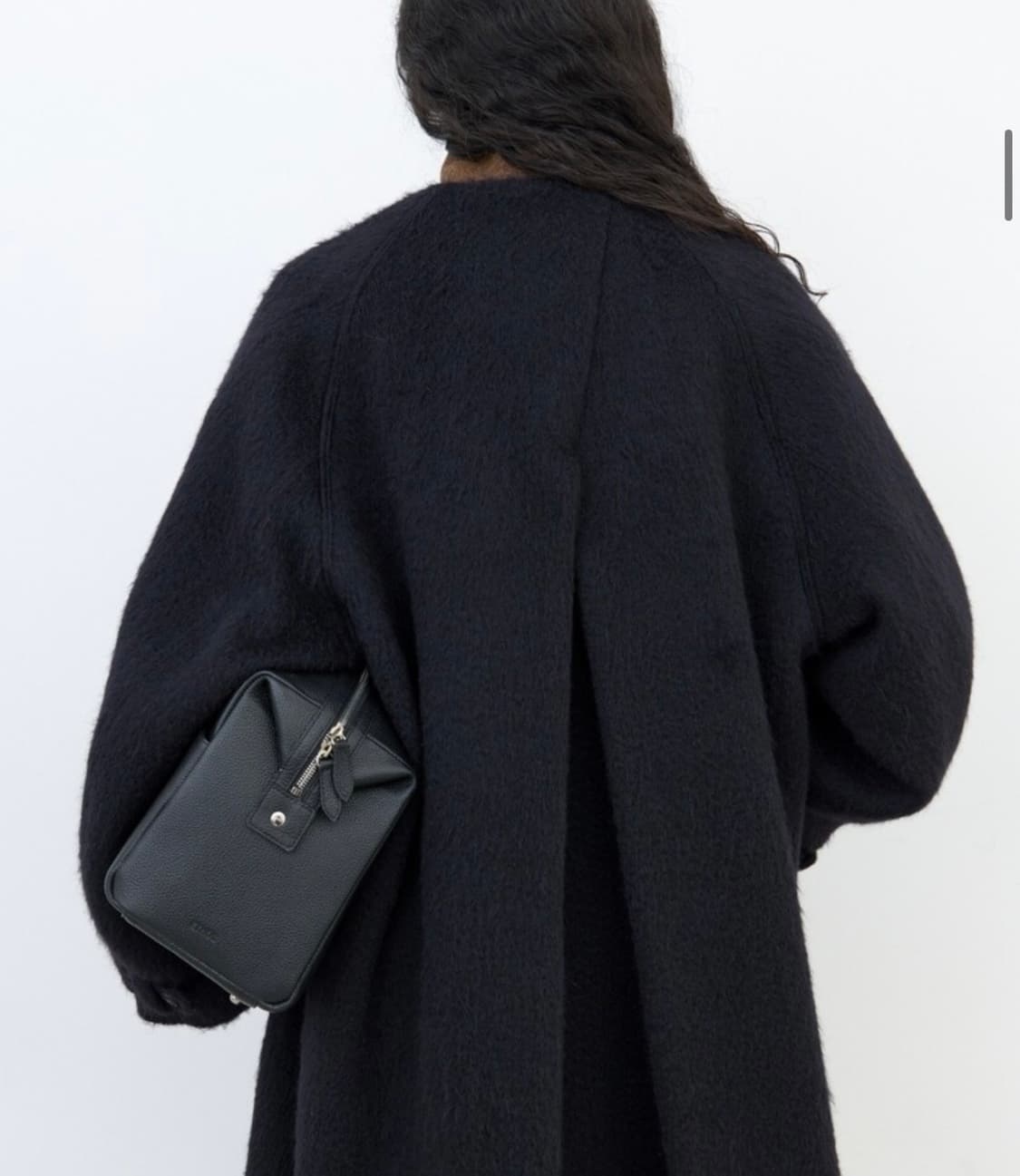 에토스 HAIRY LONG COAT(네이비)새상품 상품이미지2