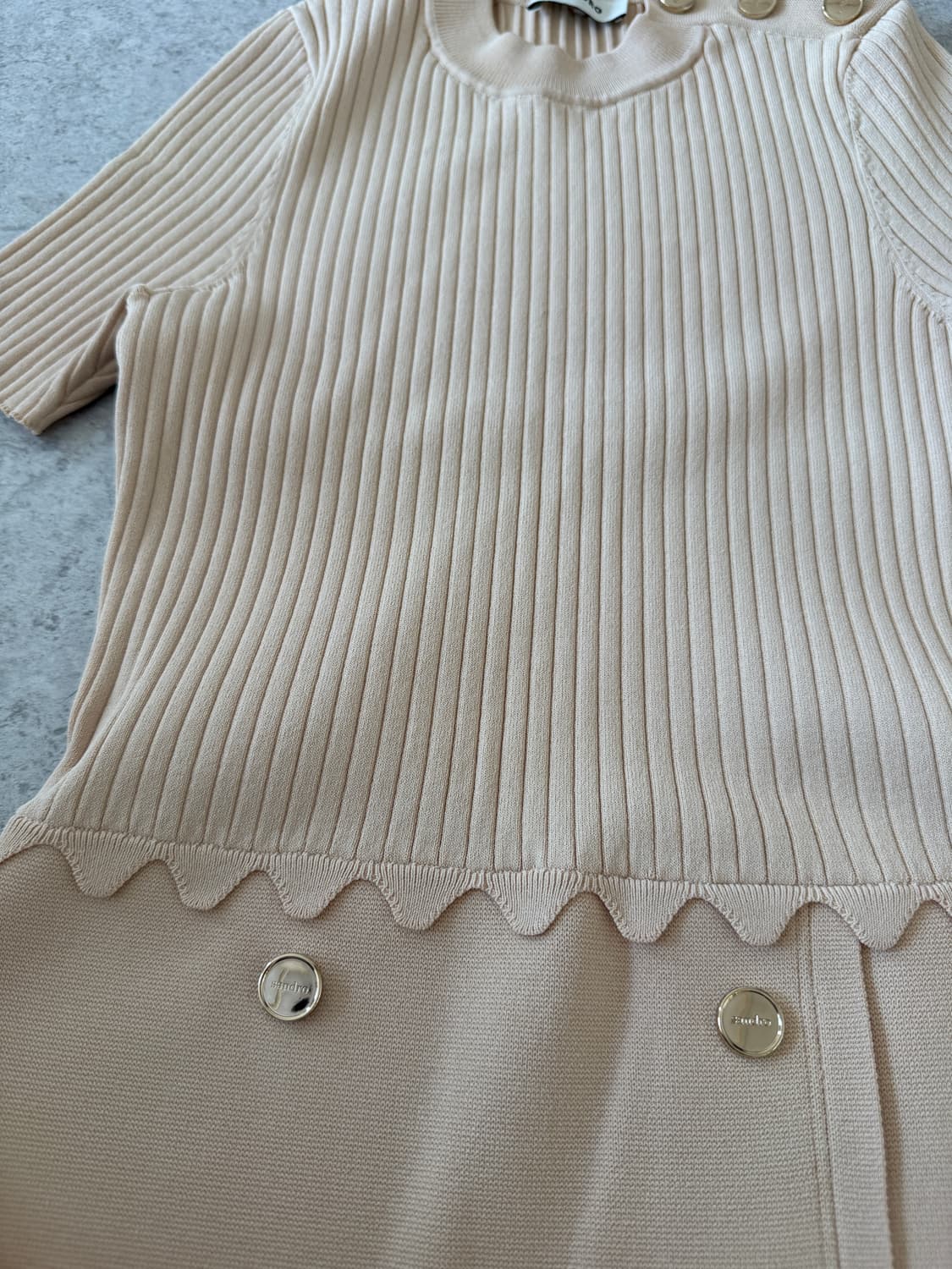 산드로 골지 니트 원피스 상품이미지10