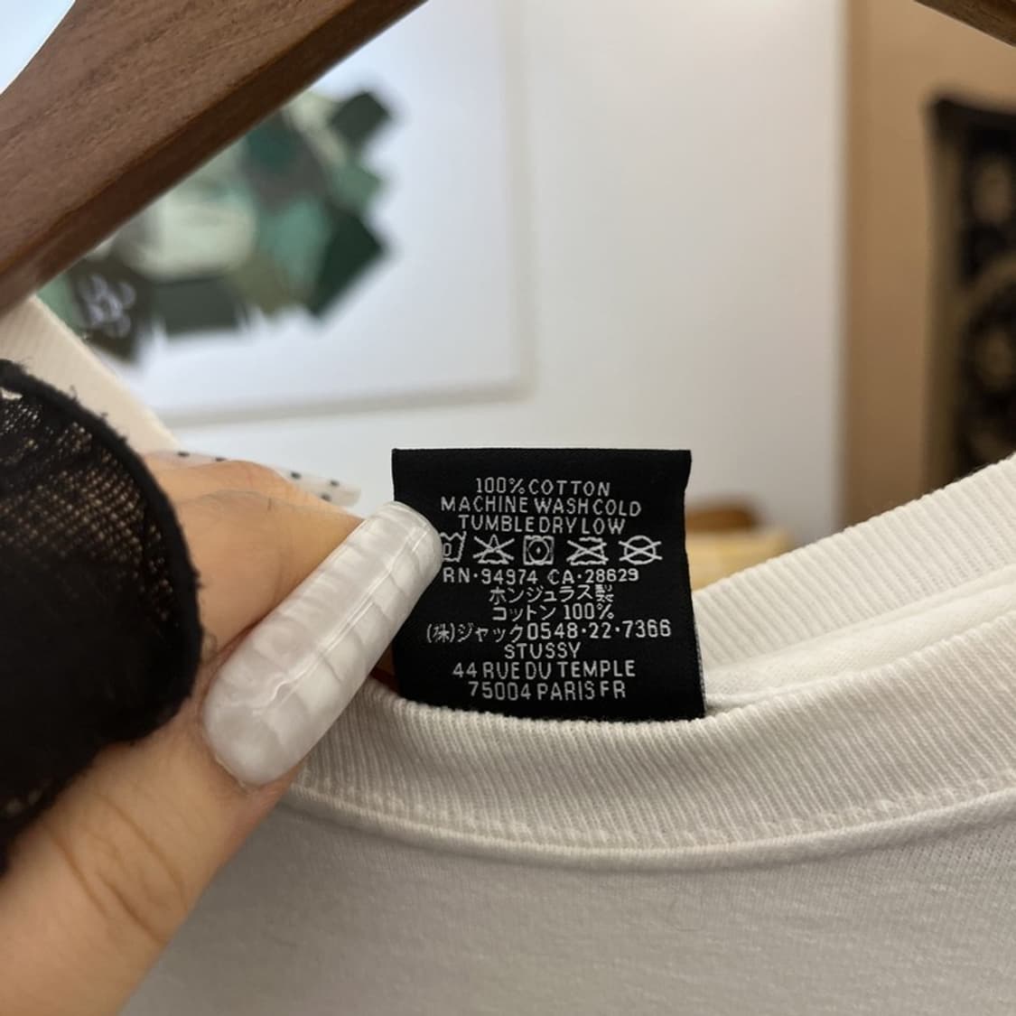 스투시 괌 빈티지 캐주얼 스트릿 빅로고 반팔티 L C10997 상품이미지6