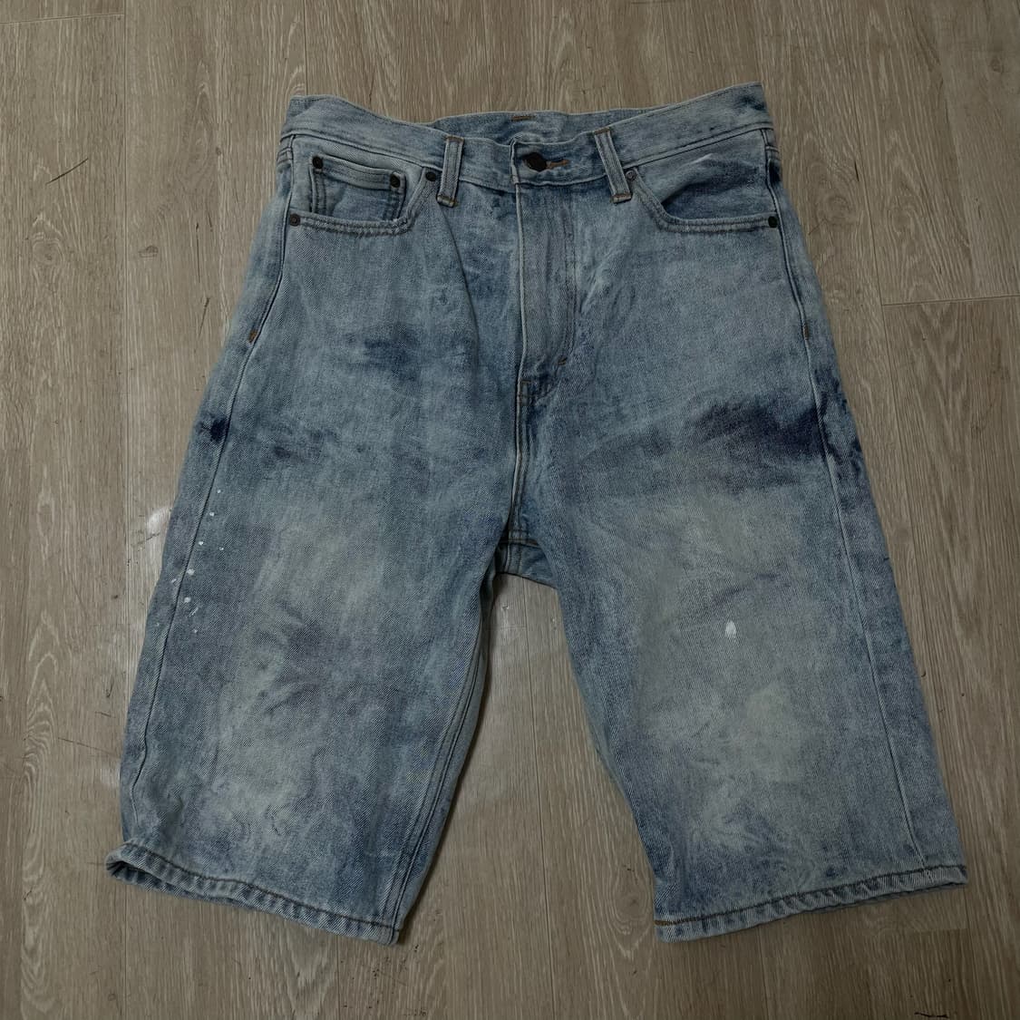 리바이스 아이스워싱 데님 반바지 30  상품이미지1