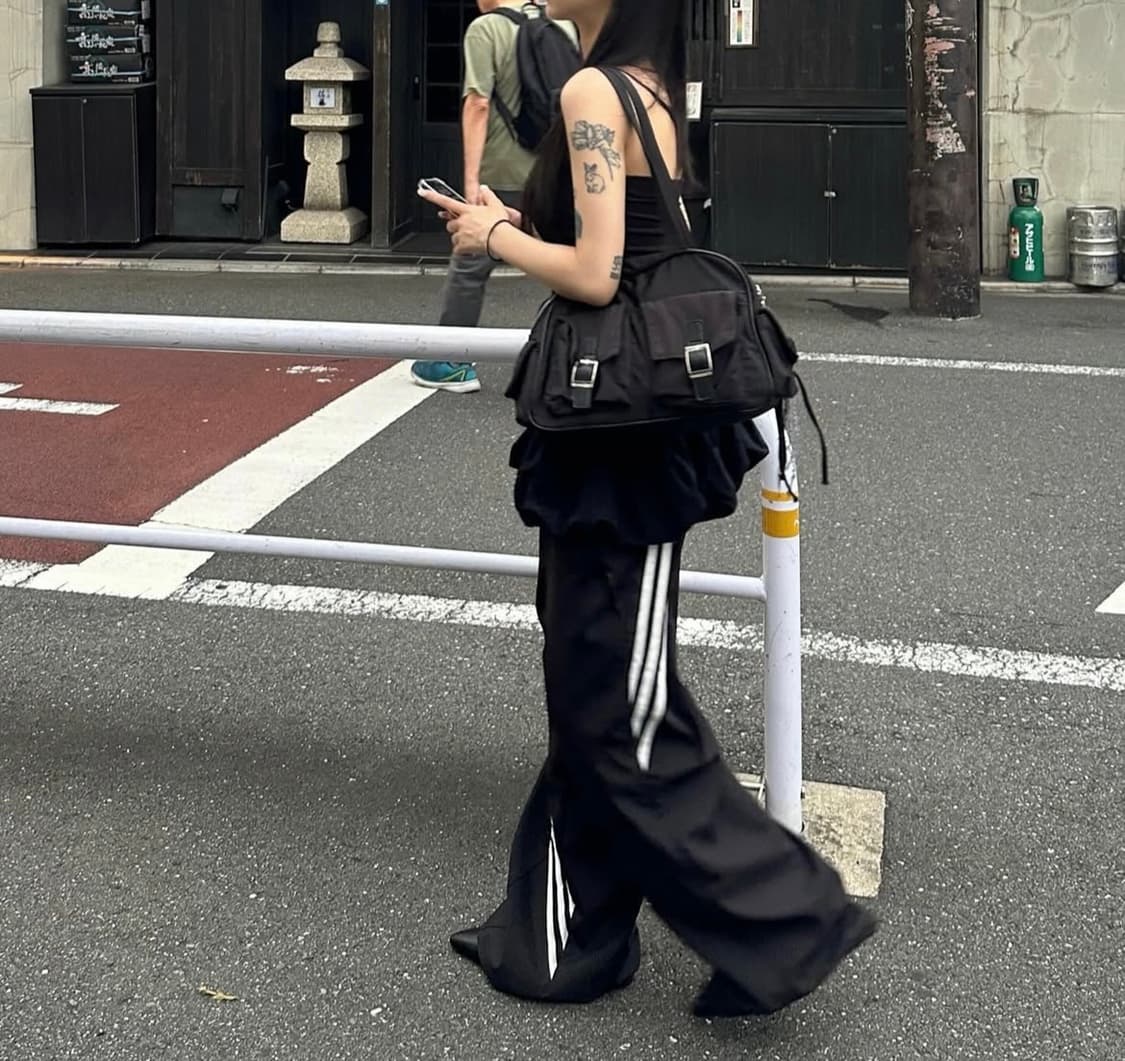 빈티지 프릴 퍼프 펌킨핏 레이어드 원피스 상품이미지3