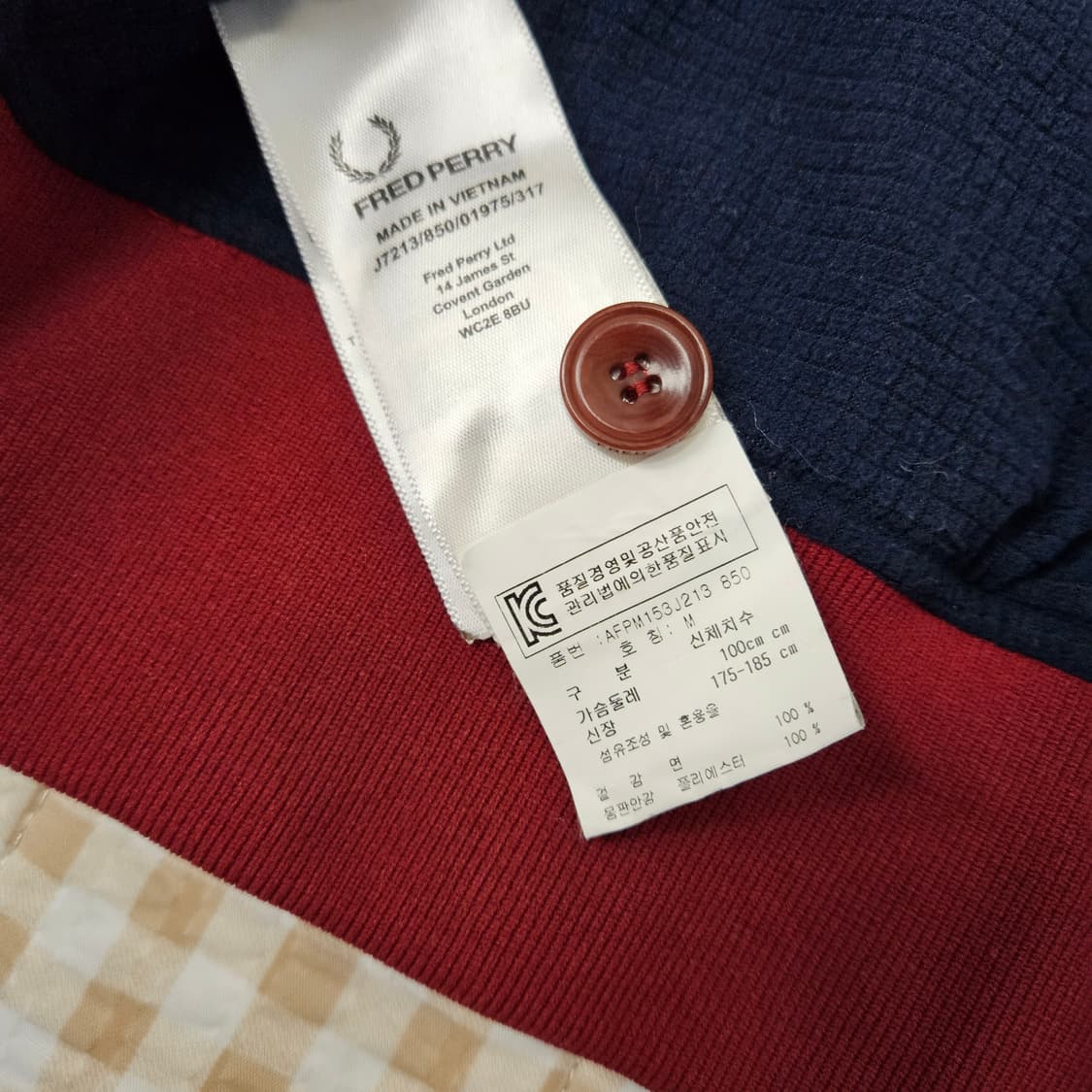 프레드페리 기모 집업점퍼 남자100 상품이미지8