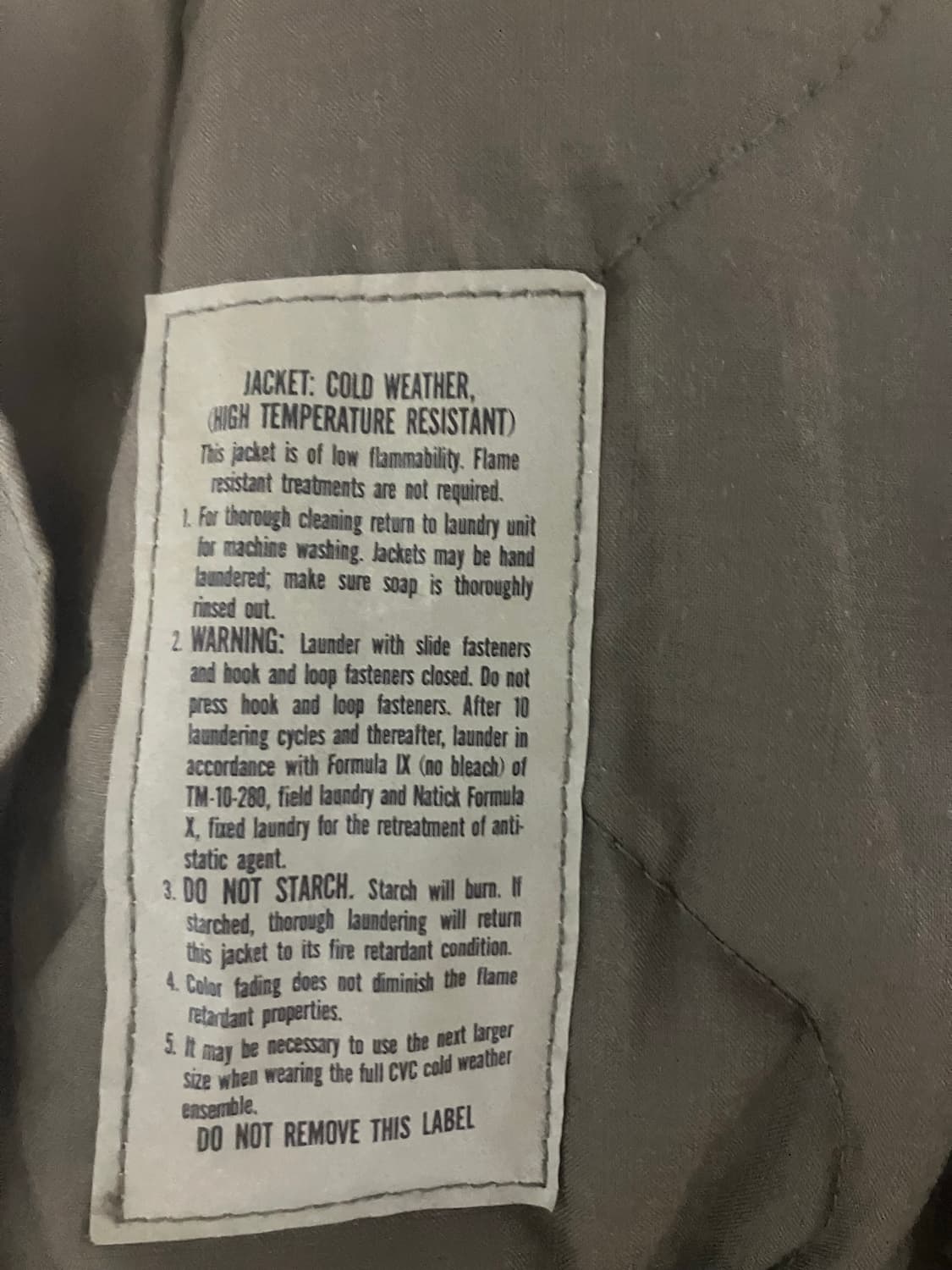 90s 미군 알파인더스트리 군납 CVC 탱커자켓 윈터 X-Regular 상품이미지8