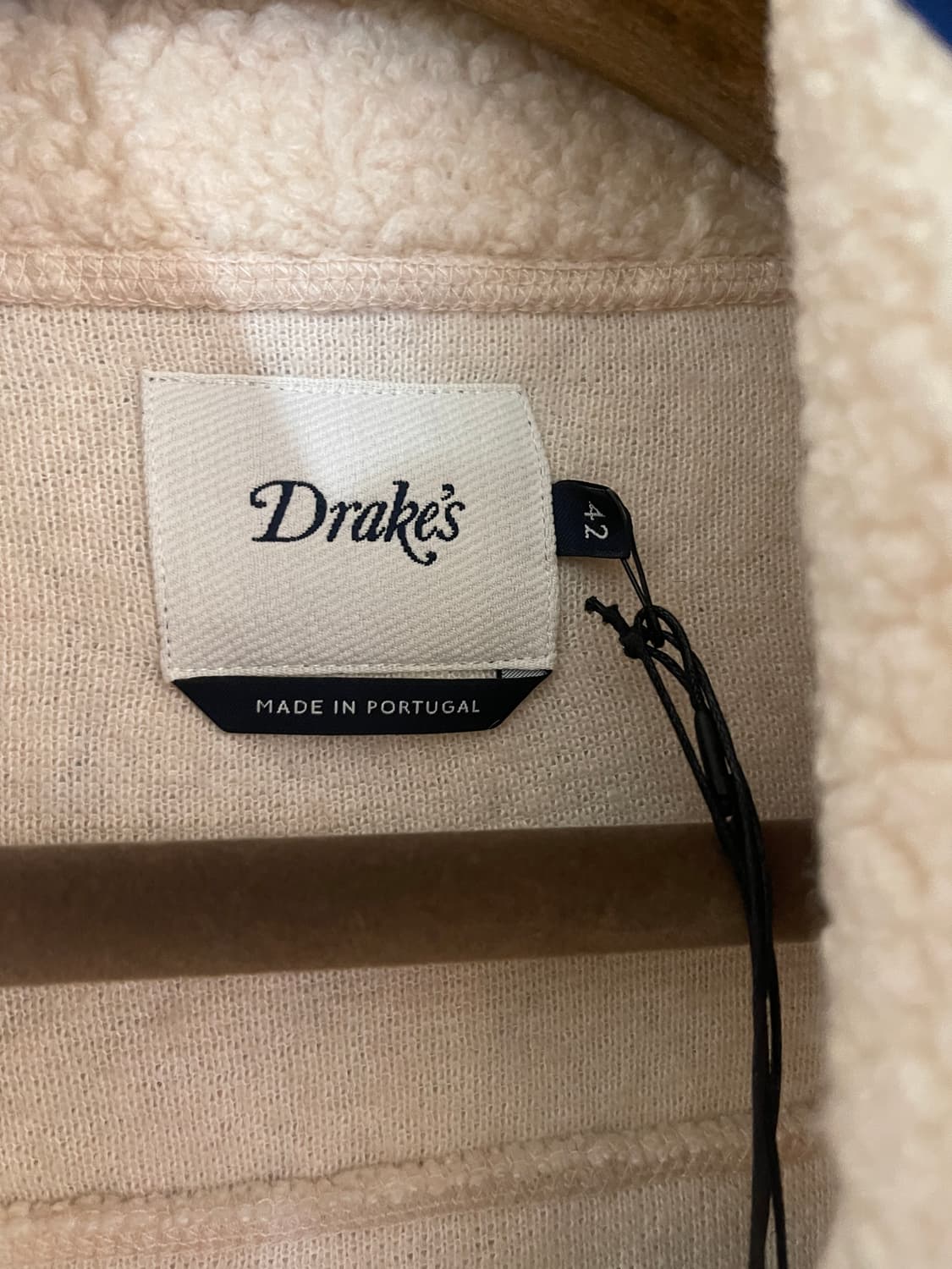 (새상품)드레익스 에크루 부클레 플리스 자켓 42 상품이미지4