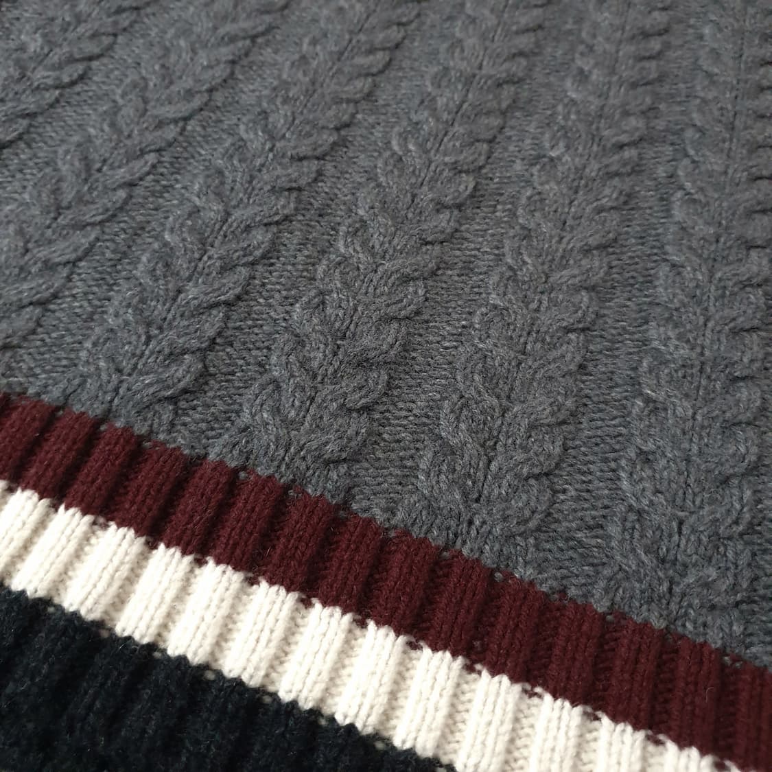 마시모두띠 터틀넥 케이블 니트 L 상품이미지3