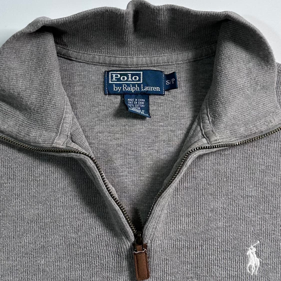 폴로 랄프로렌 그레이 반집업 상품이미지5