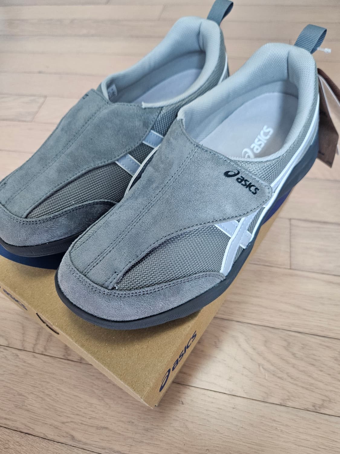 아식스 라이프워커 그레이 3E 와이드 새상품 255 상품이미지1