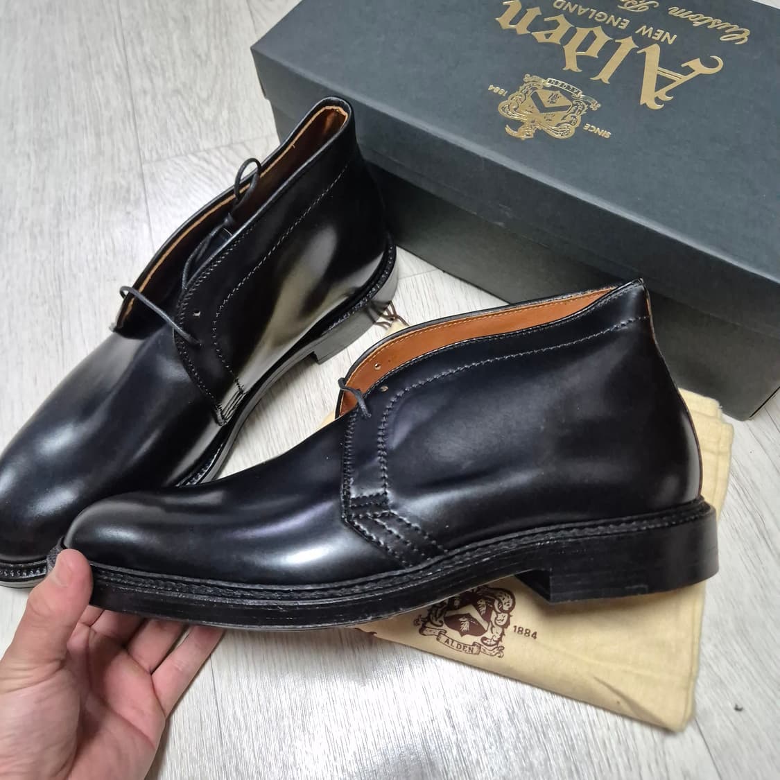 새상품 [8.5E]알든 1340 코도반 처카부츠 990 9901 1339 상품이미지5