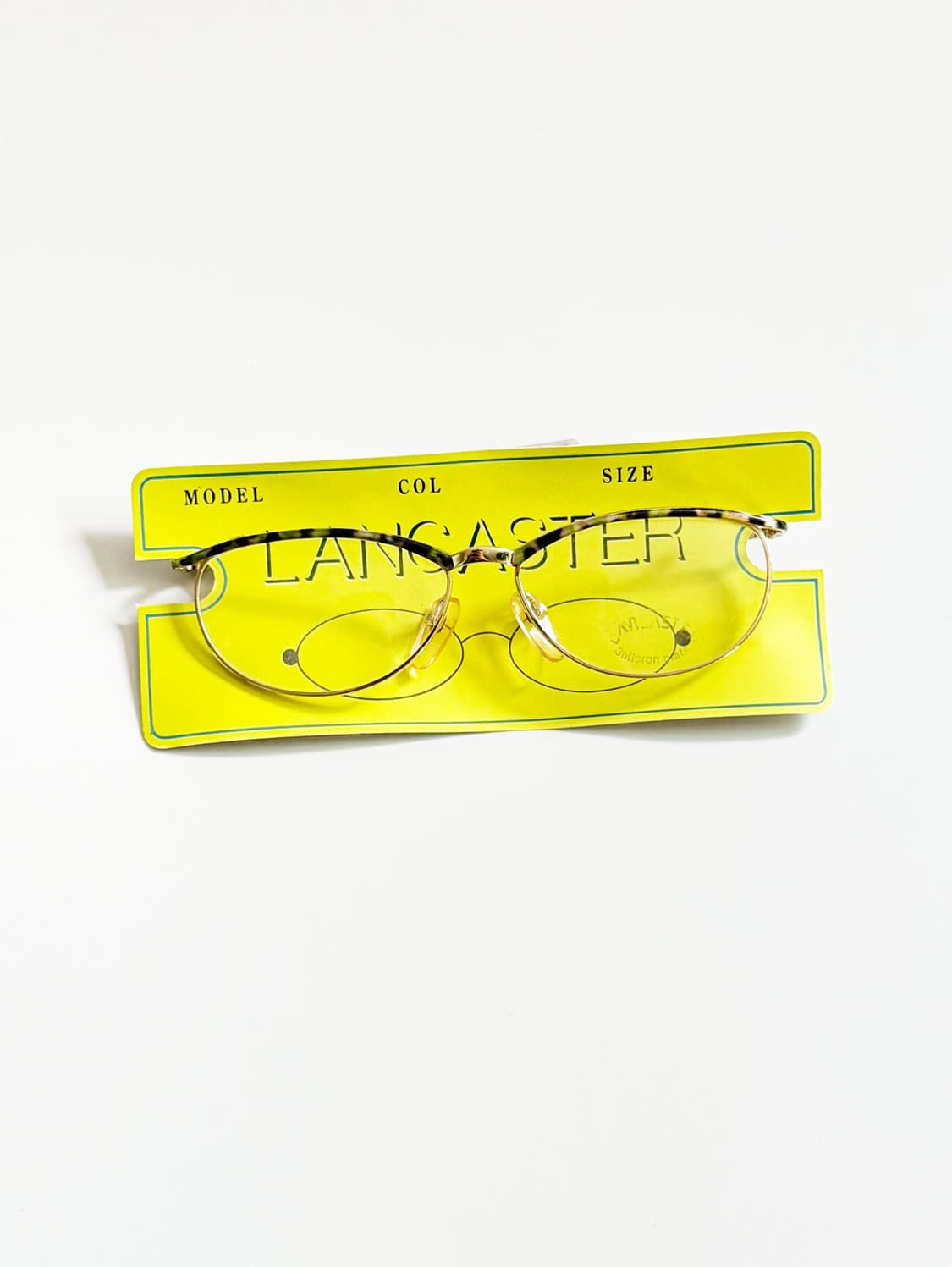 90s 영국제 LAN CASTER 골드 오벌 프레임 빈티지 안경 상품이미지2