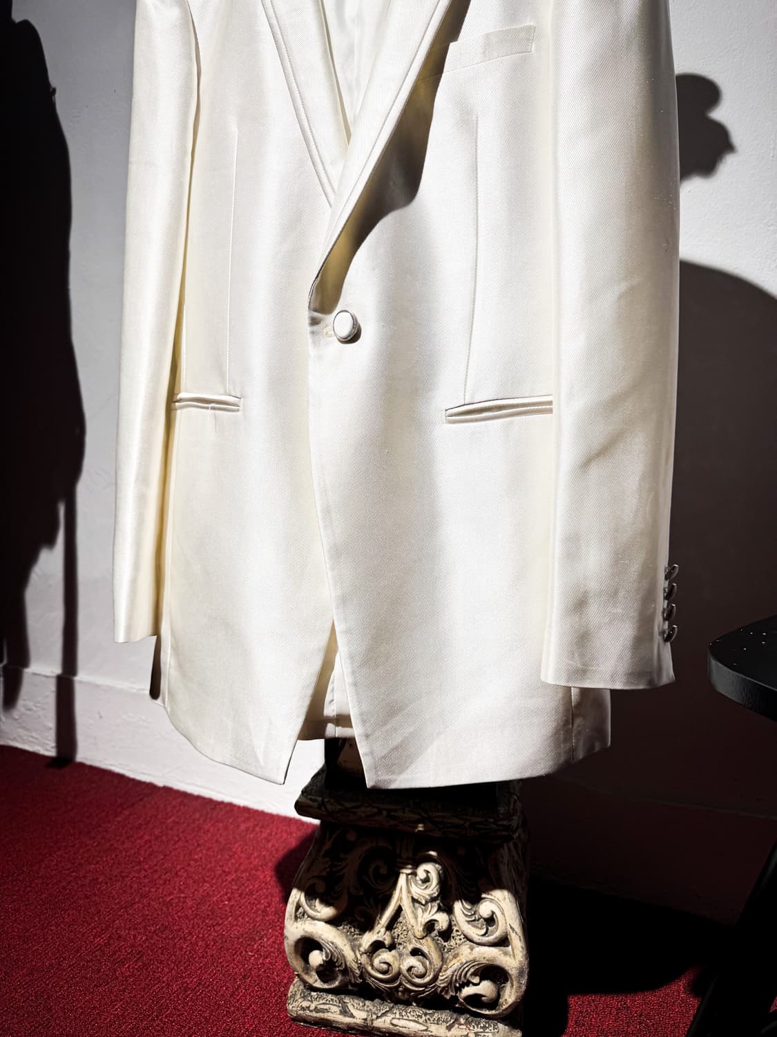White Smoking Jacket & Vest 2p 상품이미지4
