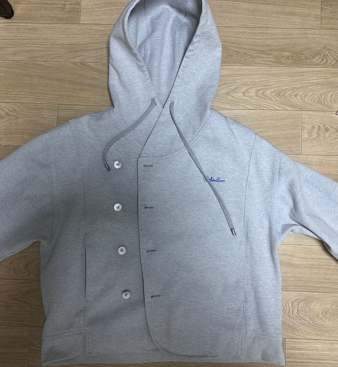 아더에러 플루익 로고 후드 집업 그레이 A2 상품이미지1