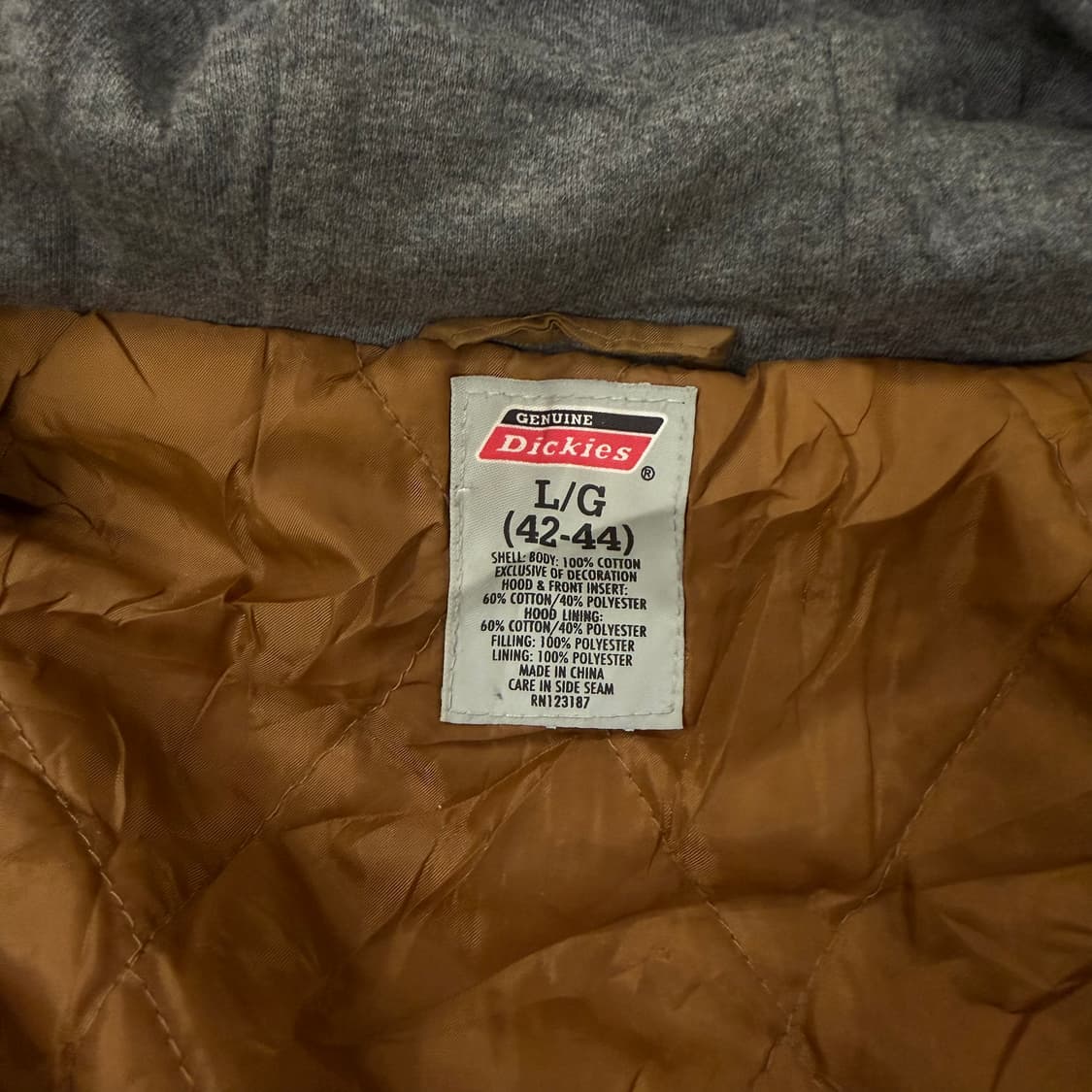 [ 정품/L ] 디키즈 브라운 후드 워크 자켓 상품이미지5